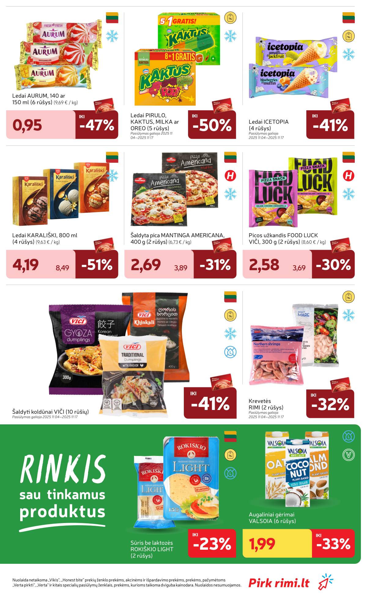 Rimi - RIMI akcijų leidinys Nr. 45 | 2025-11-04 - 2025-11-10 17 puslapis