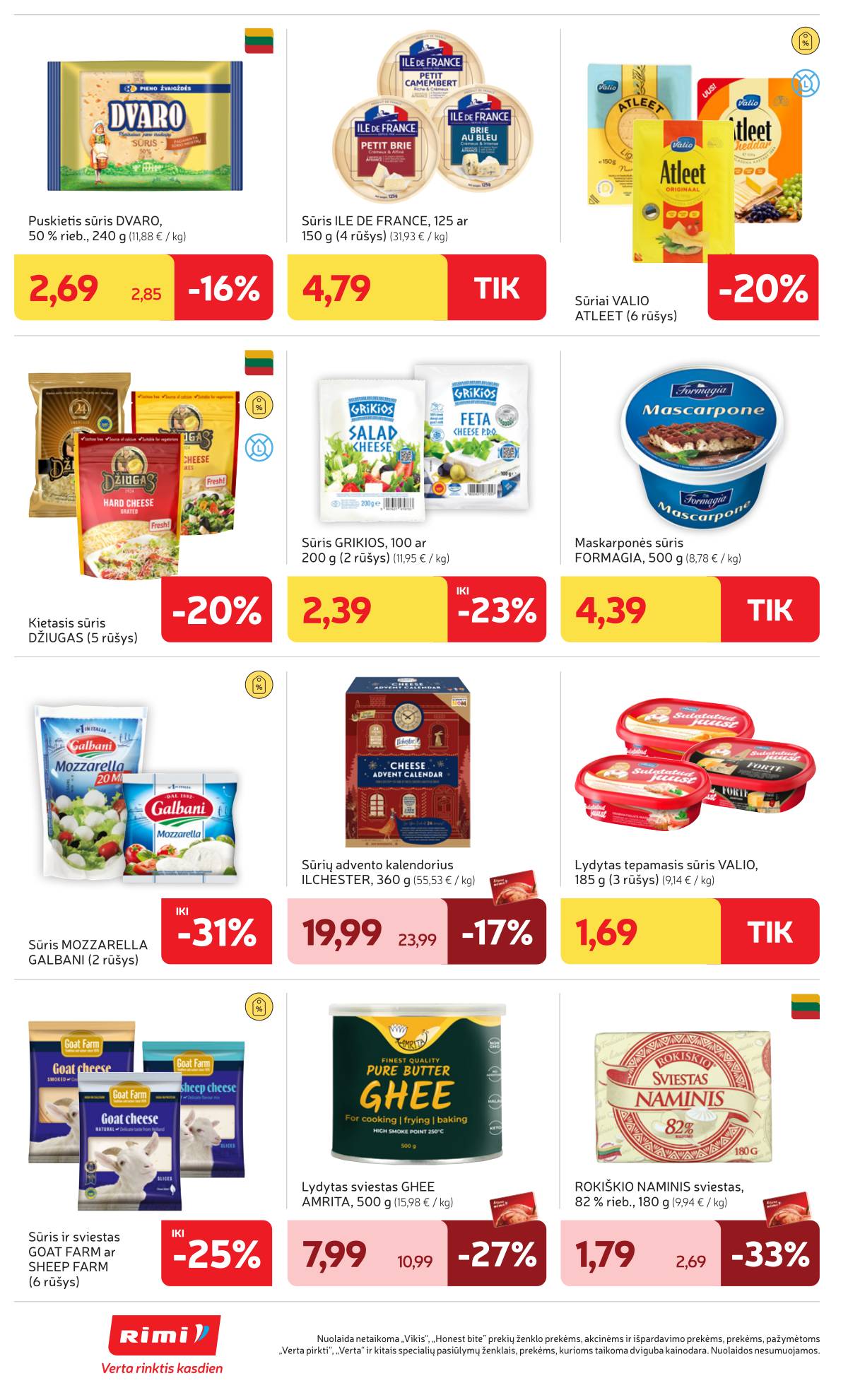 Rimi - RIMI akcijų leidinys Nr. 45 | 2025-11-04 - 2025-11-10 18 puslapis