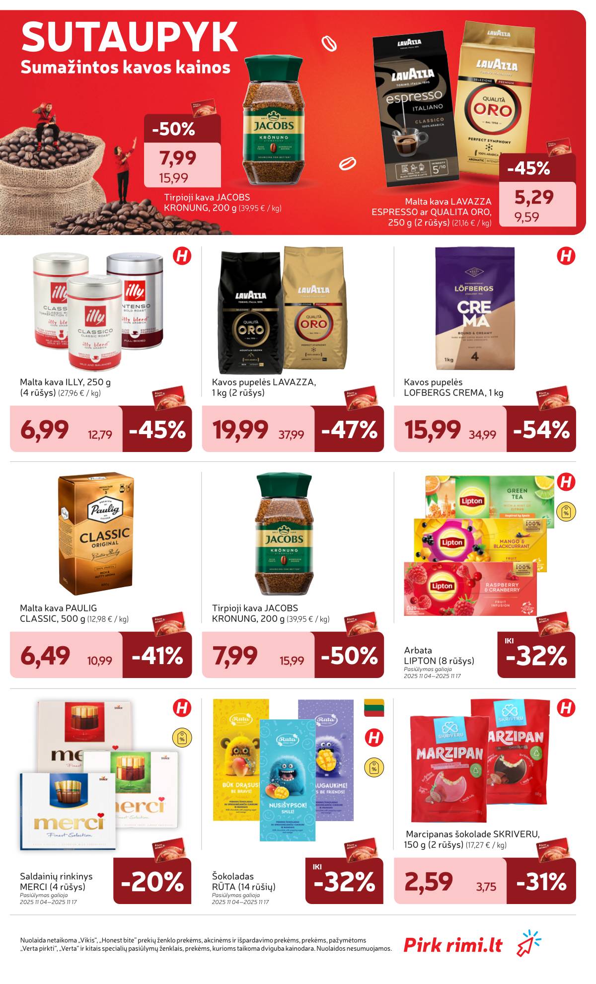 Rimi - RIMI akcijų leidinys Nr. 45 | 2025-11-04 - 2025-11-10 21 puslapis