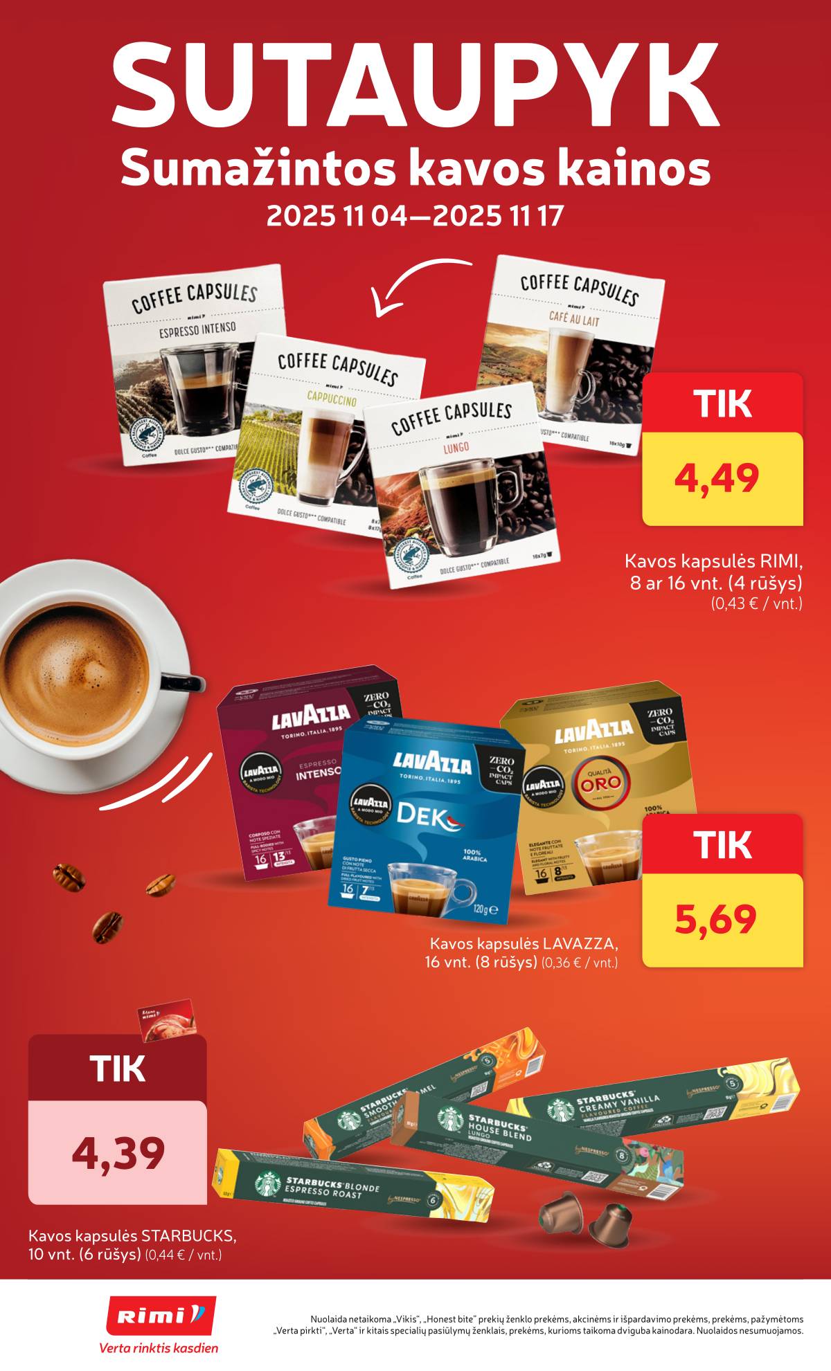 Rimi - RIMI akcijų leidinys Nr. 45 | 2025-11-04 - 2025-11-10 24 puslapis