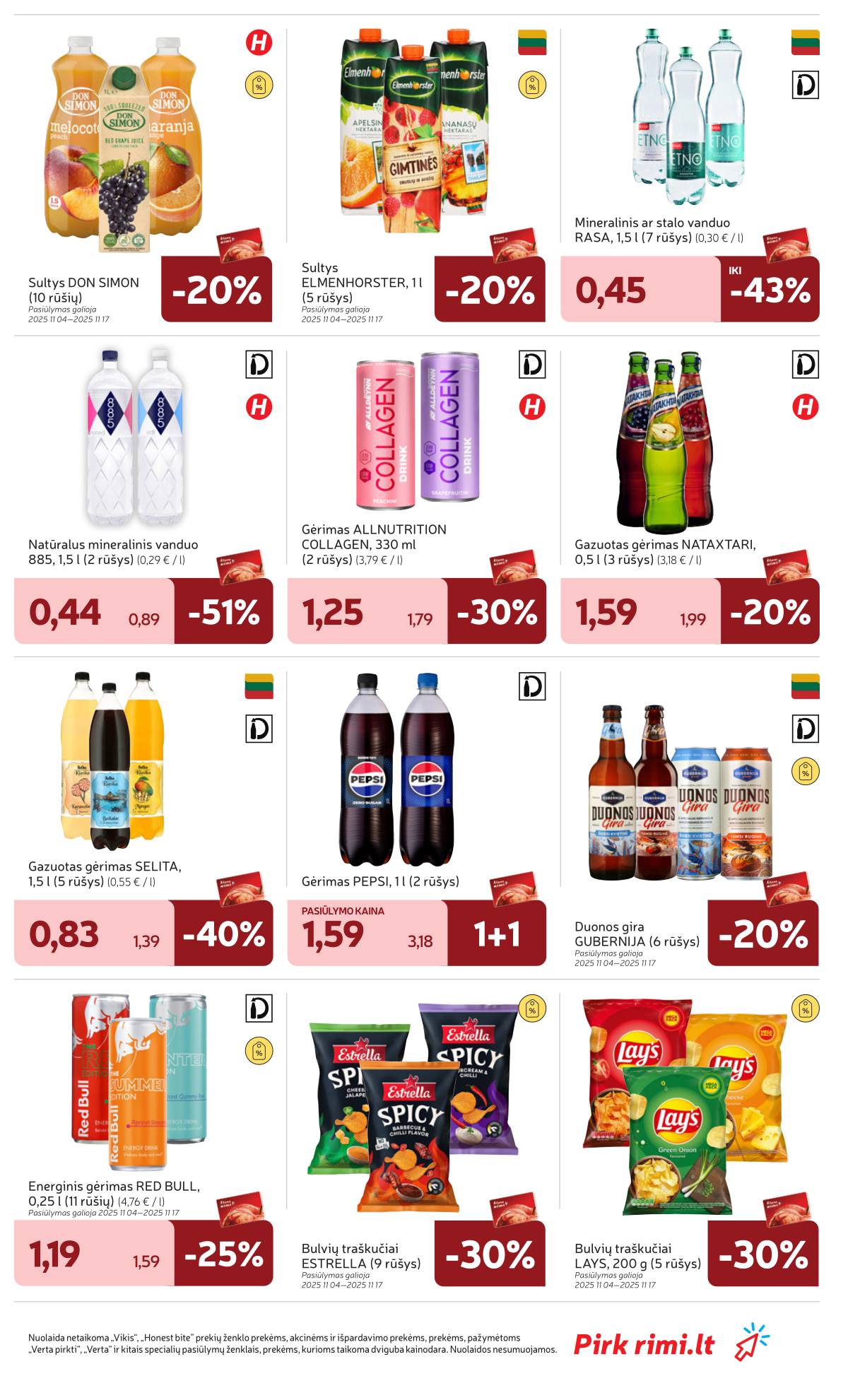 Rimi - RIMI akcijų leidinys Nr. 45 | 2025-11-04 - 2025-11-10 31 puslapis