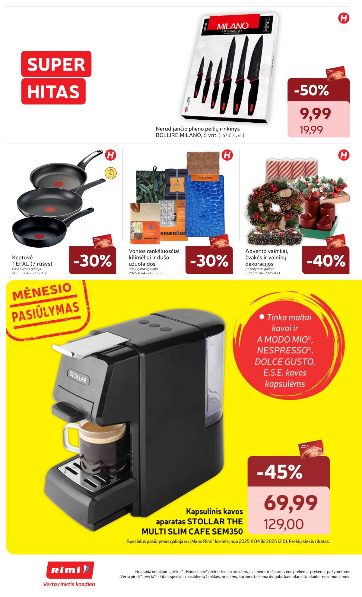 Rimi - RIMI akcijų leidinys Nr. 45 | 2025-11-04 - 2025-11-10 36 puslapis