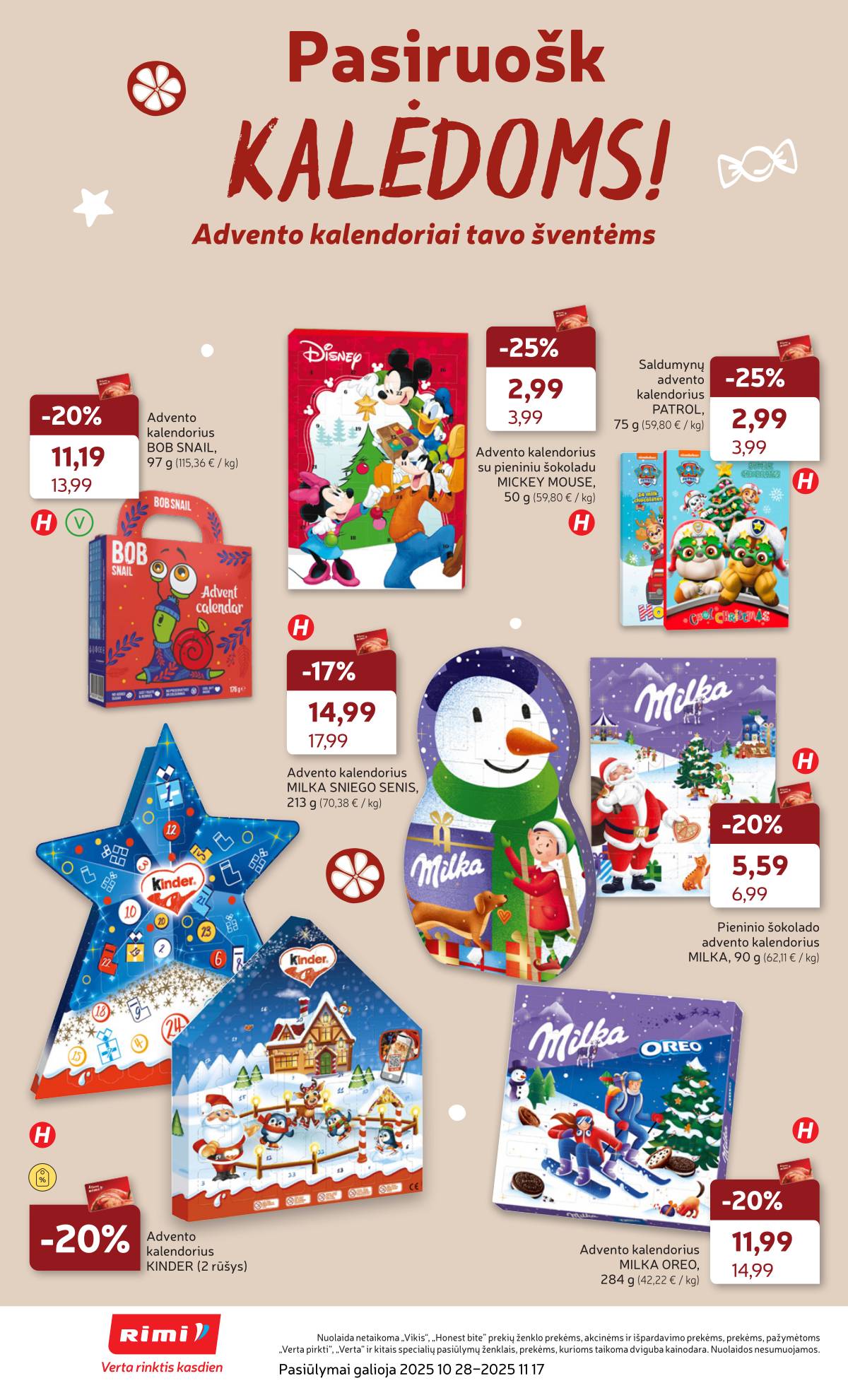 Rimi - RIMI akcijų leidinys Nr. 45 | 2025-11-04 - 2025-11-10 6 puslapis