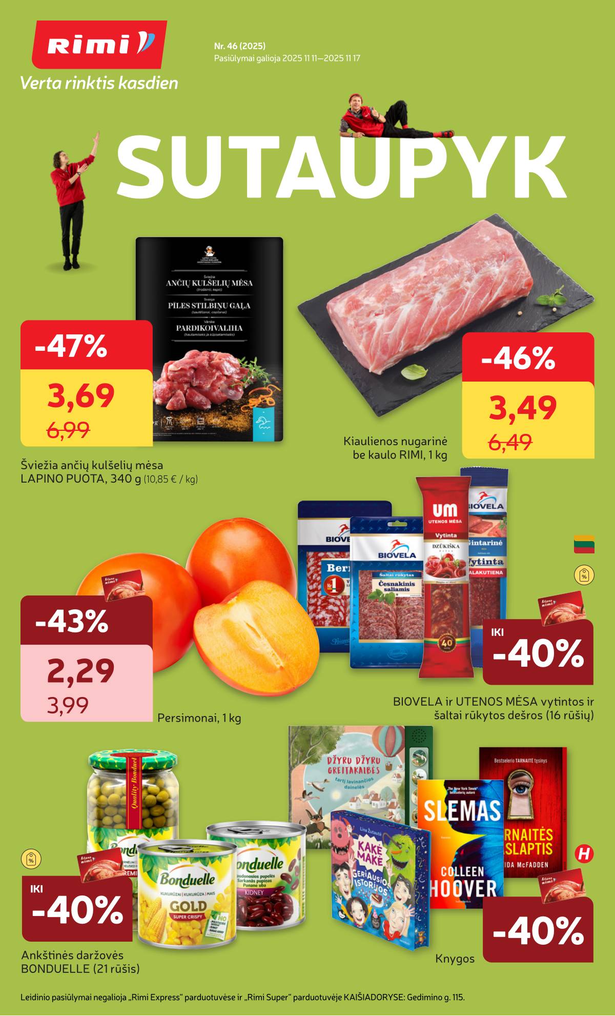 Rimi - RIMI akcijų leidinys Nr. 46 | 2025-11-11 - 2025-11-17 1 puslapis