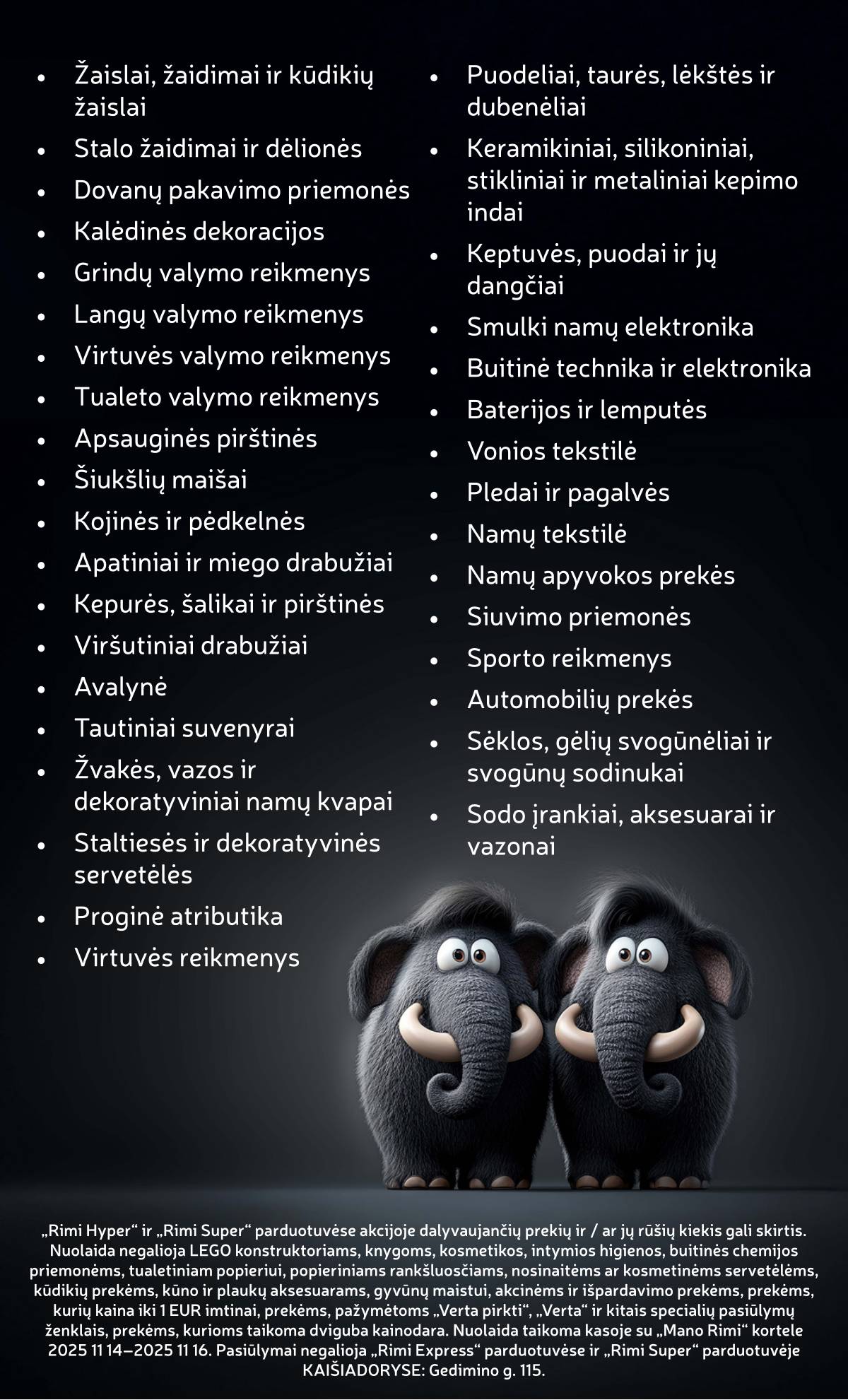 Rimi - RIMI akcijų leidinys Nr. 46 | 2025-11-11 - 2025-11-17 3 puslapis