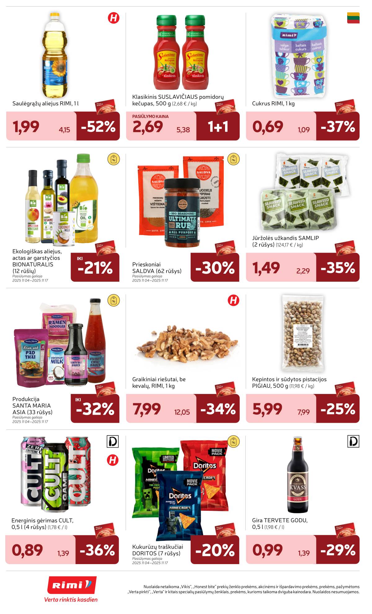 Rimi - RIMI akcijų leidinys Nr. 46 | 2025-11-11 - 2025-11-17 32 puslapis