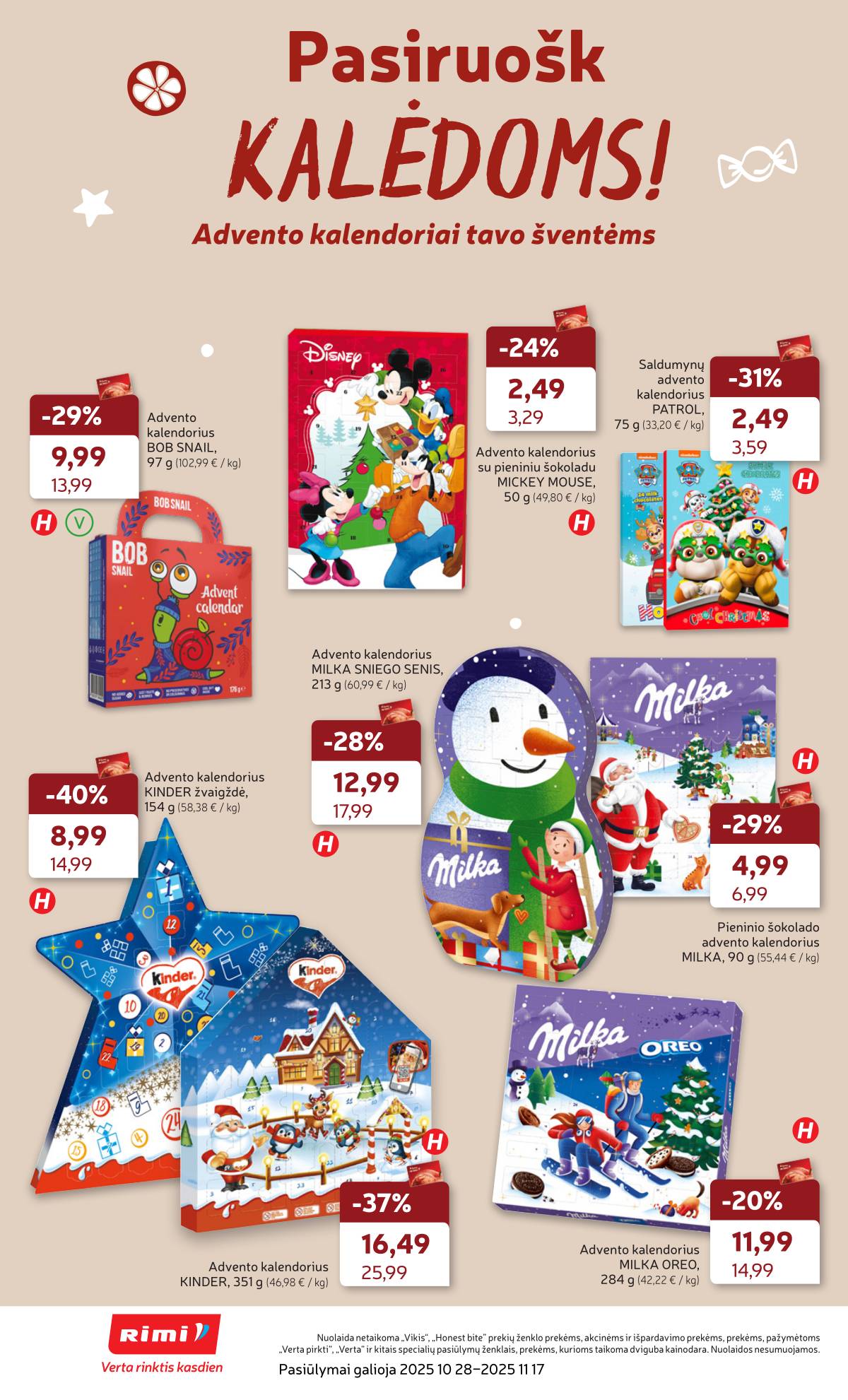 Rimi - RIMI akcijų leidinys Nr. 46 | 2025-11-11 - 2025-11-17 8 puslapis