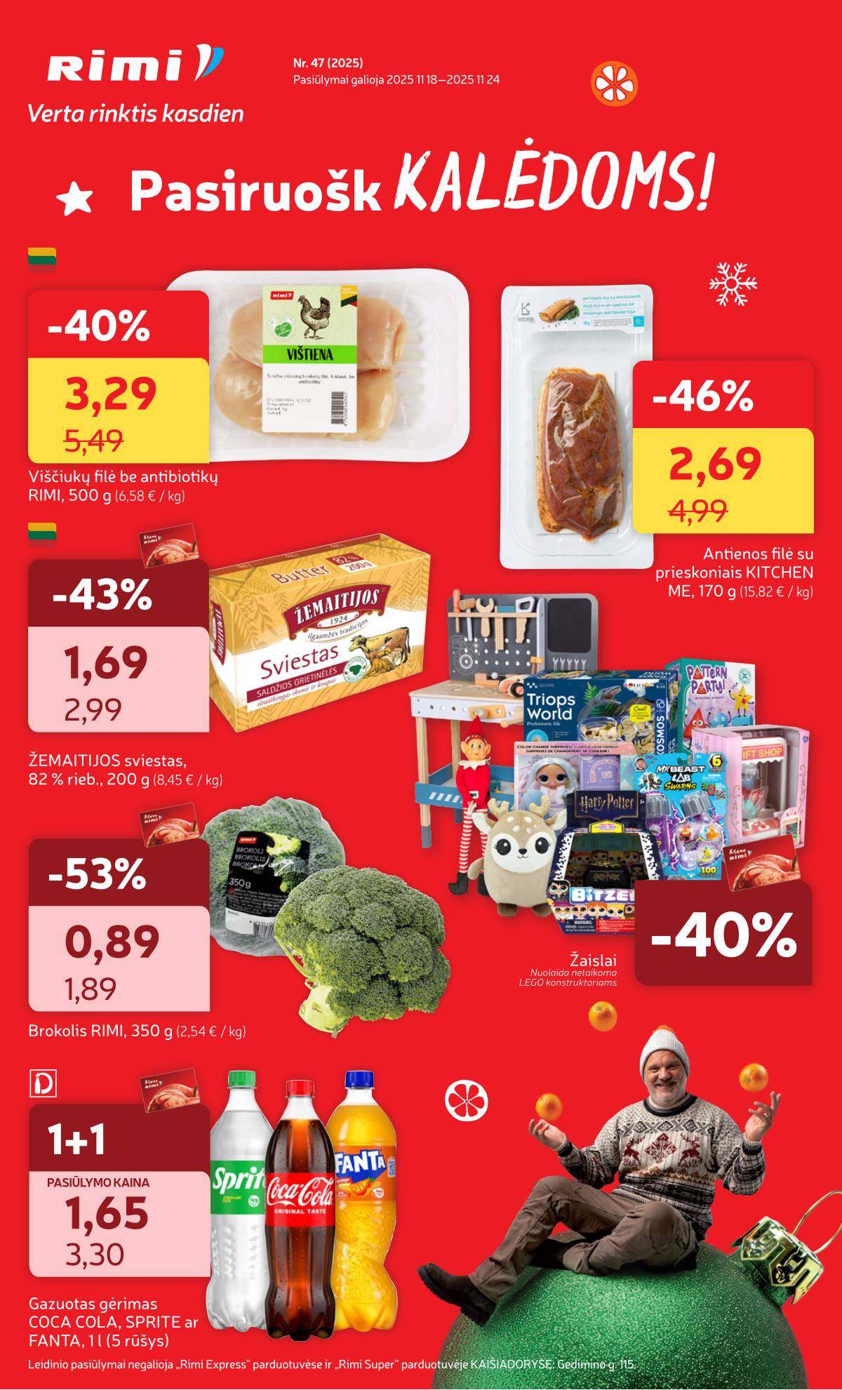 Rimi - RIMI savaitinis akcijų leidinys | 2025-11-18 - 2025-11-24 1 puslapis