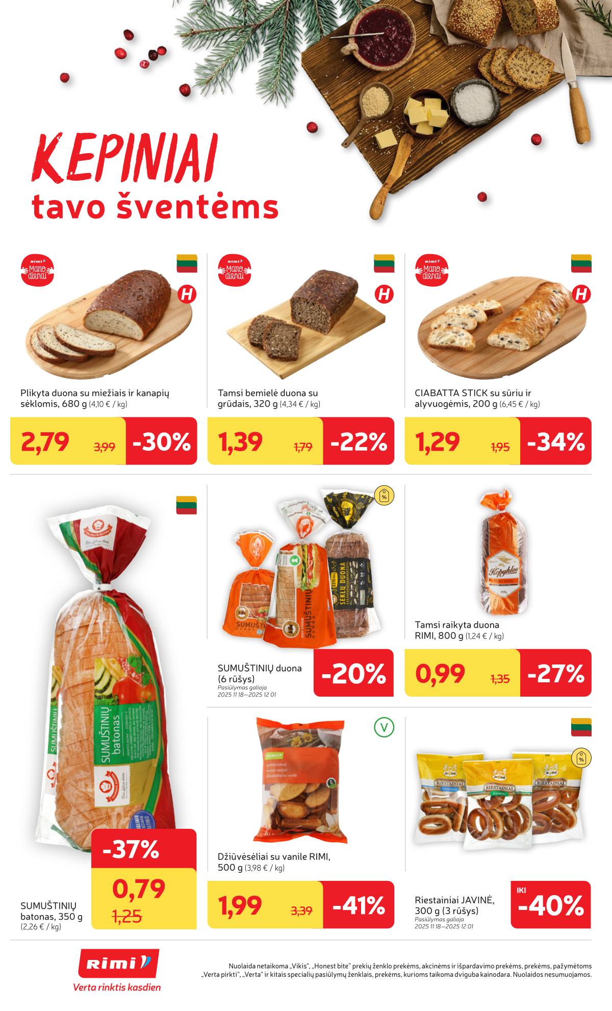 Rimi - RIMI savaitinis akcijų leidinys | 2025-11-18 - 2025-11-24 16 puslapis