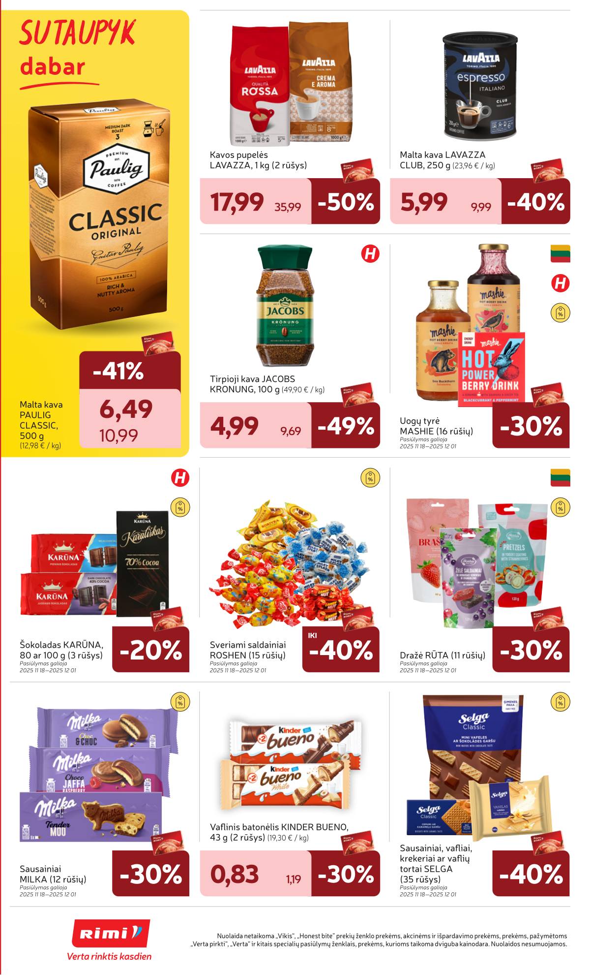 Rimi - RIMI savaitinis akcijų leidinys | 2025-11-18 - 2025-11-24 24 puslapis