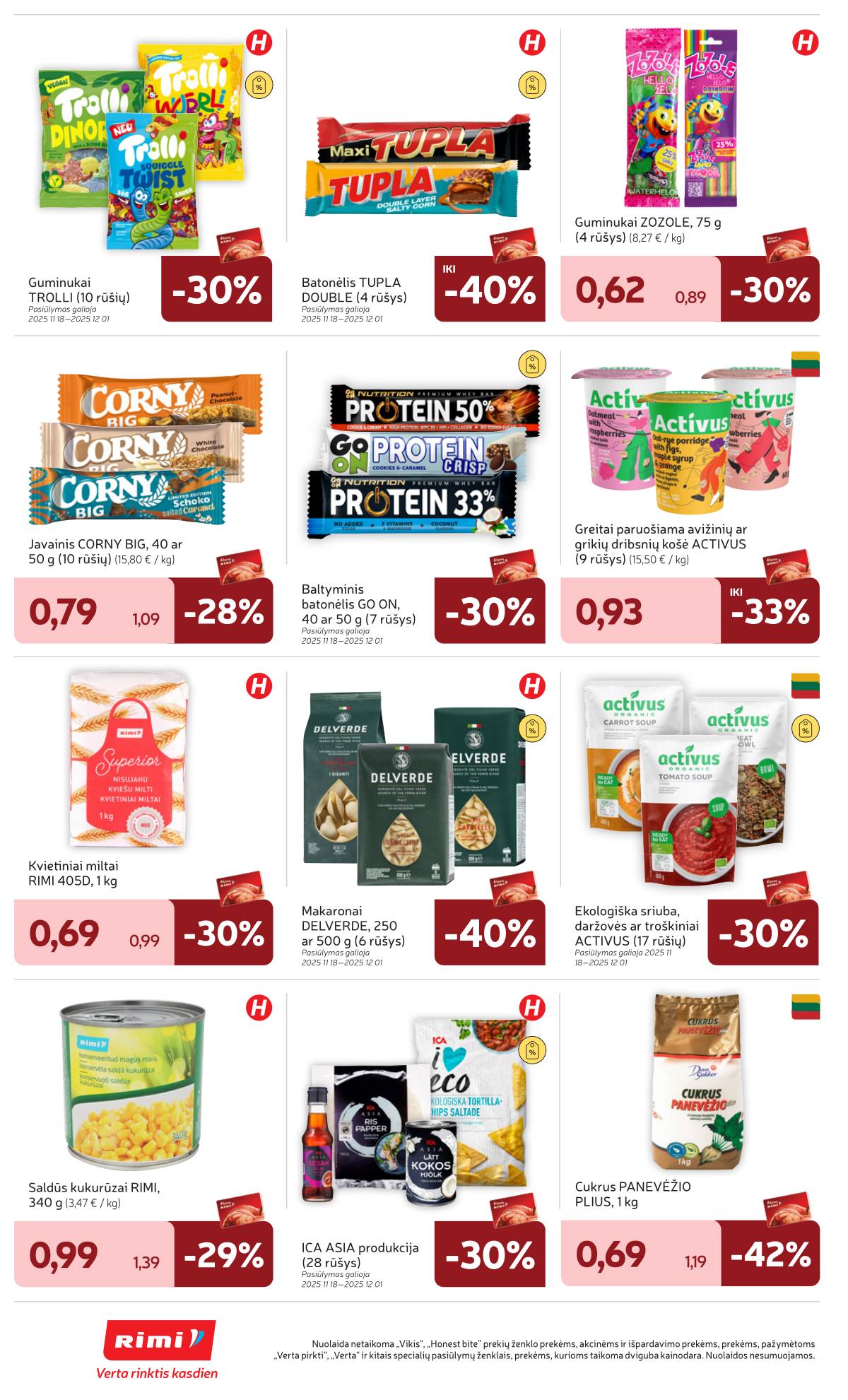 Rimi - RIMI savaitinis akcijų leidinys | 2025-11-18 - 2025-11-24 26 puslapis