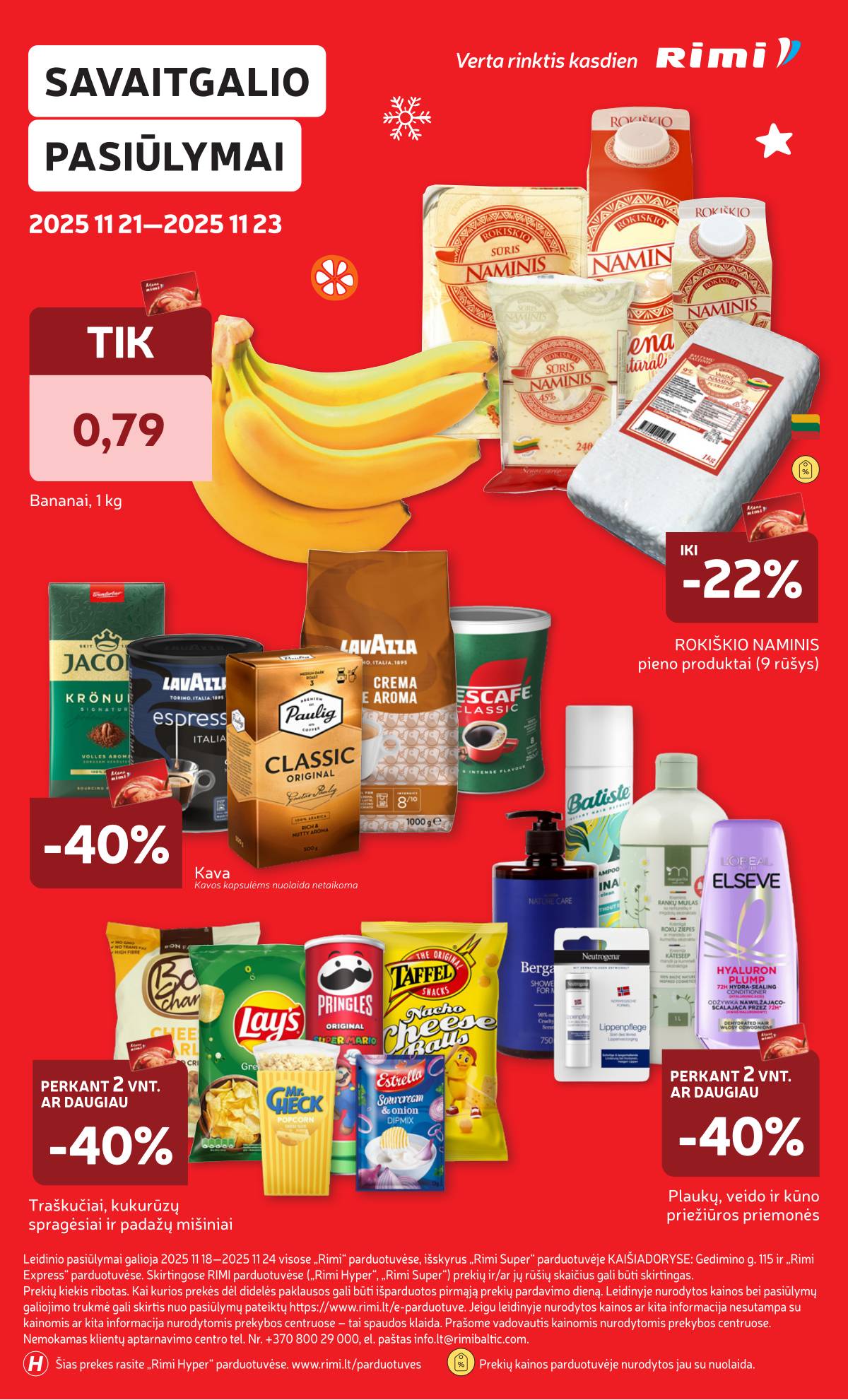 Rimi - RIMI savaitinis akcijų leidinys | 2025-11-18 - 2025-11-24 38 puslapis