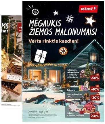 Rimi - RIMI žiemos ŠVENČIŲ ne maisto prekių akcijų katalogas  2025-11-18 – 2025-12-28