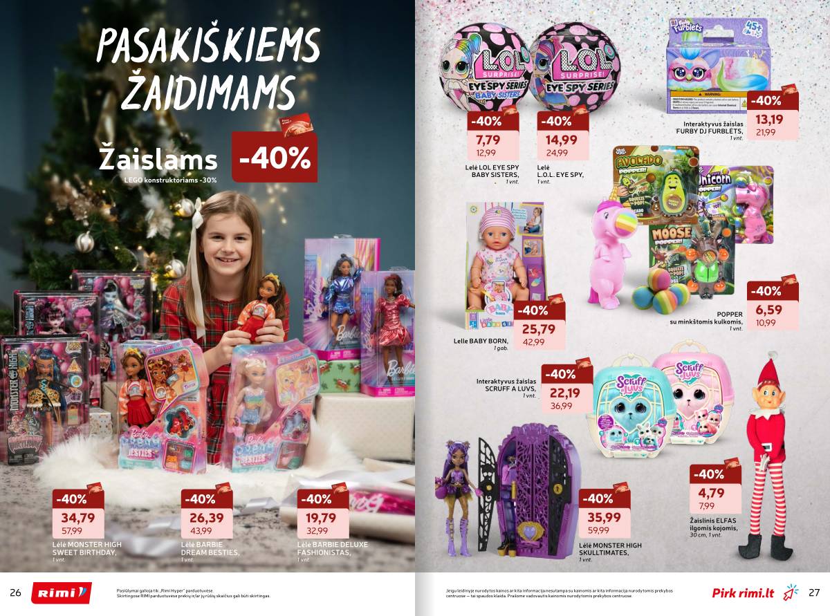 Rimi - RIMI žiemos ŠVENČIŲ ne maisto prekių akcijų katalogas 14 puslapis