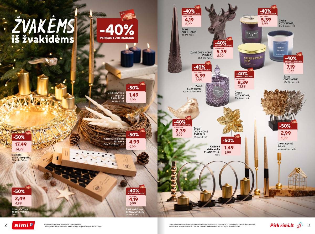 Rimi - RIMI žiemos ŠVENČIŲ ne maisto prekių akcijų katalogas 2 puslapis