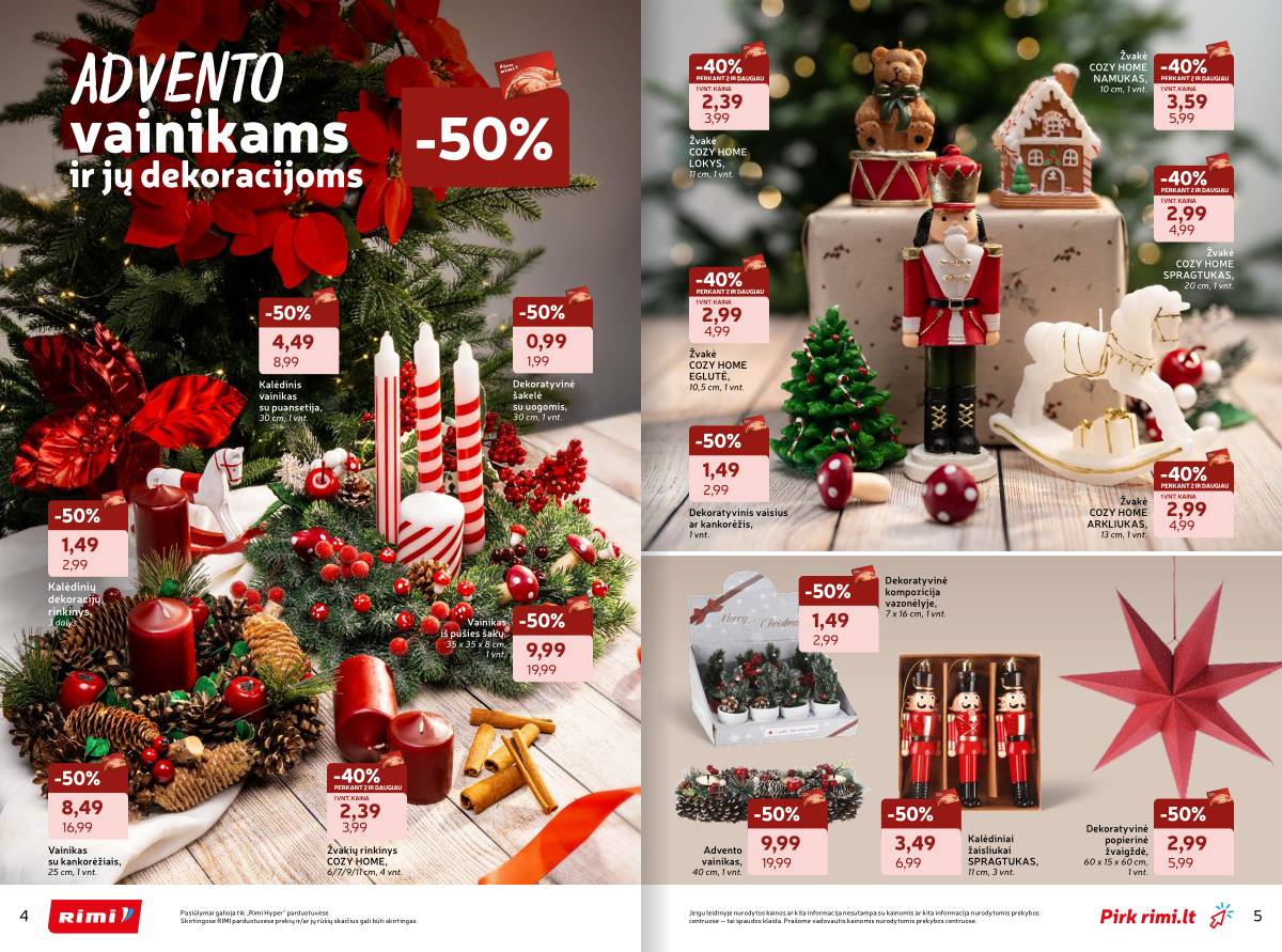 Rimi - RIMI žiemos ŠVENČIŲ ne maisto prekių akcijų katalogas 3 puslapis