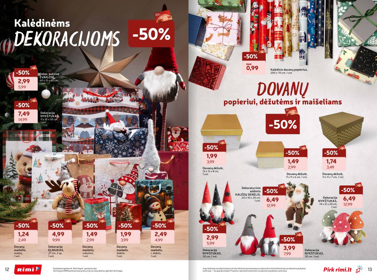Rimi - RIMI žiemos ŠVENČIŲ ne maisto prekių akcijų katalogas 7 puslapis