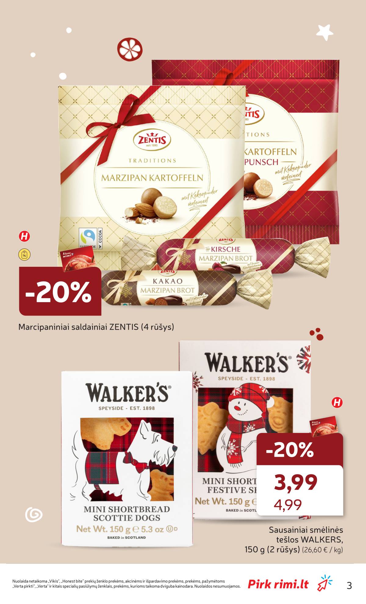 Rimi - RIMI Kalėdinių SALDUMYNŲ asortimento katalogas 3 puslapis