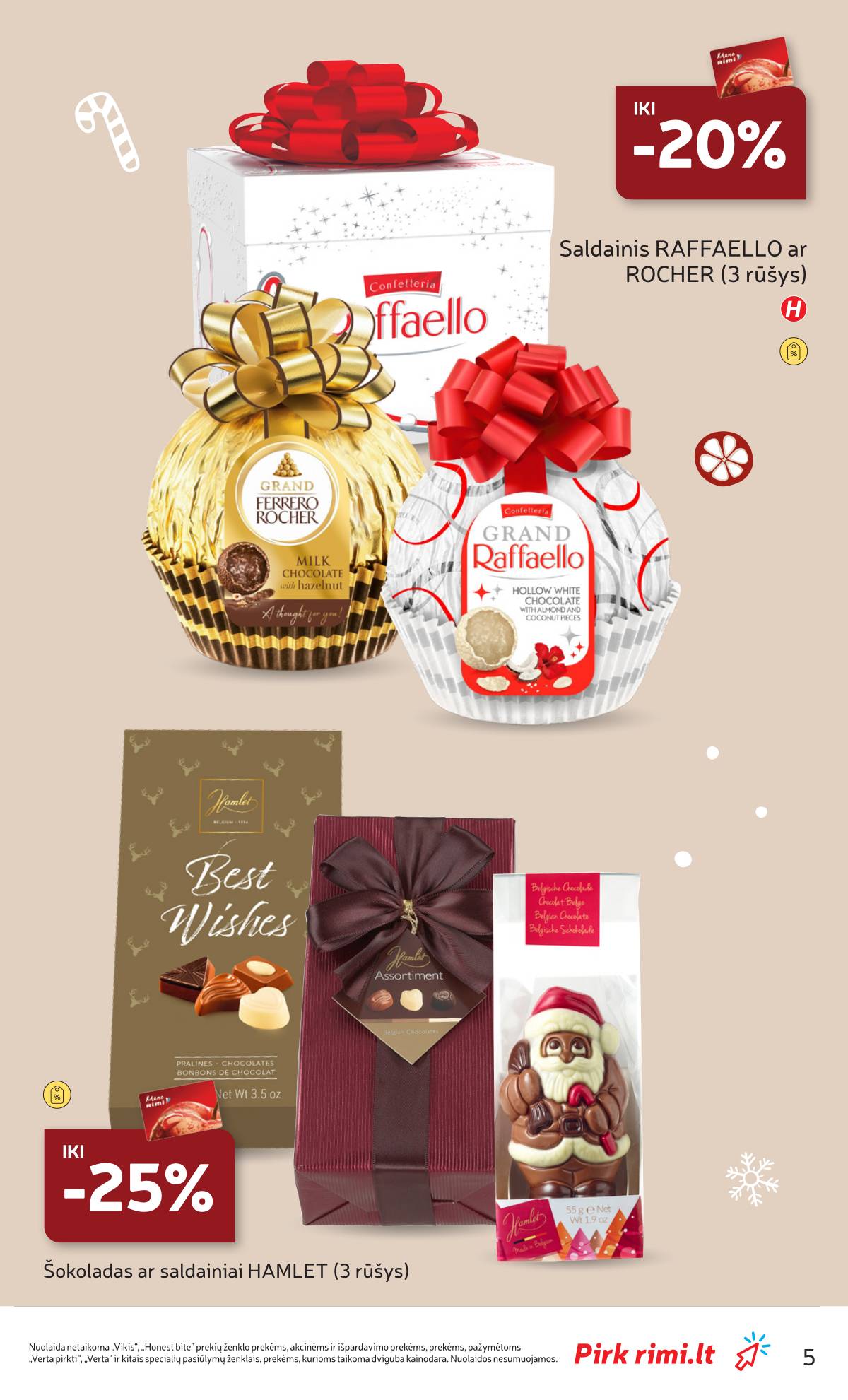 Rimi - RIMI Kalėdinių SALDUMYNŲ asortimento katalogas 5 puslapis