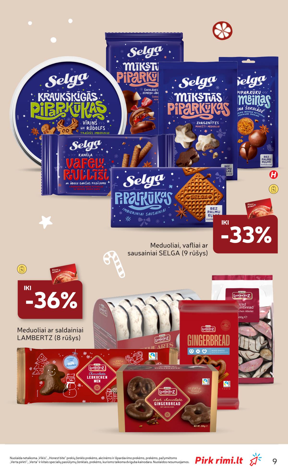 Rimi - RIMI Kalėdinių SALDUMYNŲ asortimento katalogas 9 puslapis