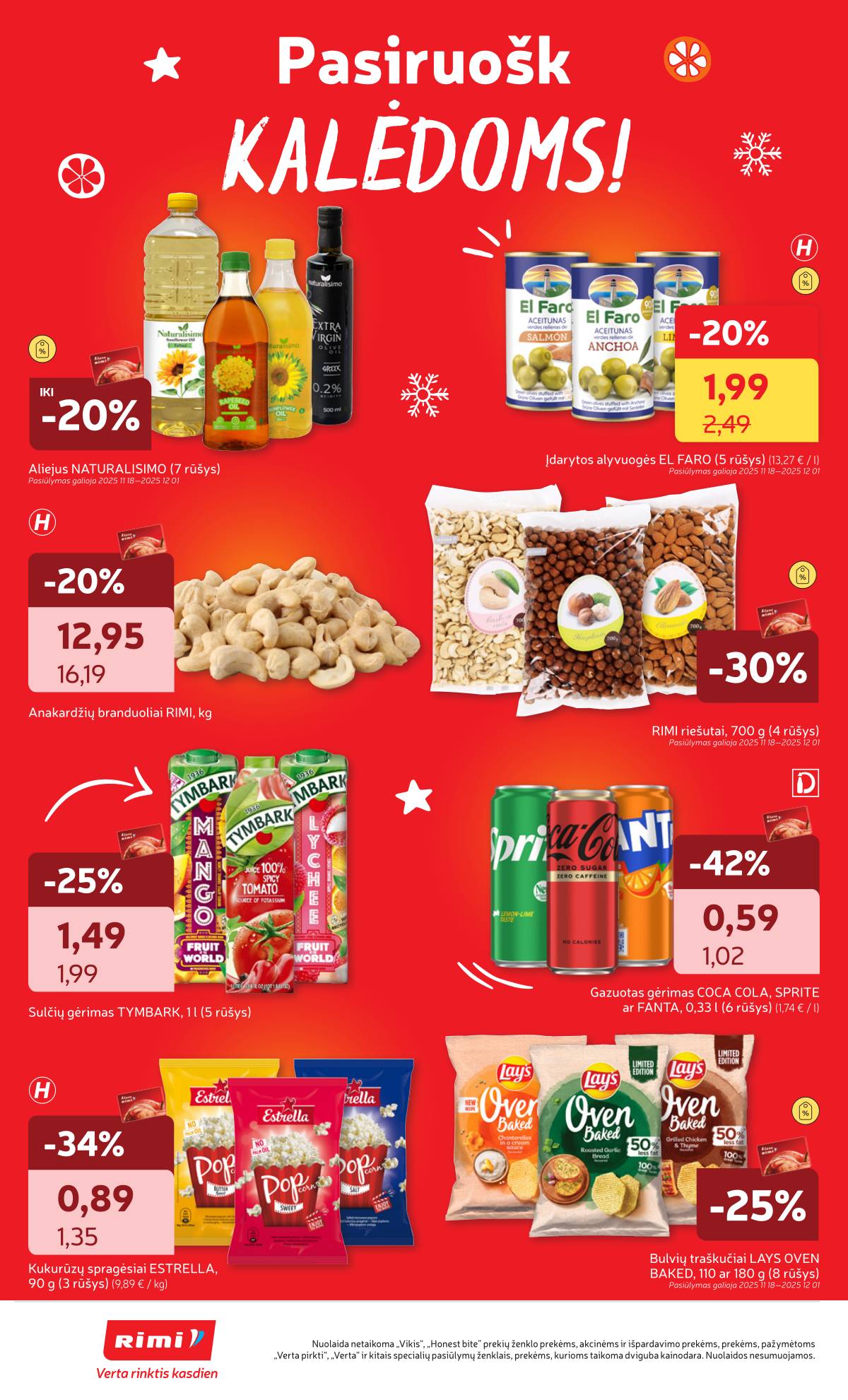 Rimi - RIMI savaitinis akcijų leidinys | 2025-11-18 - 2025-11-24 26 puslapis