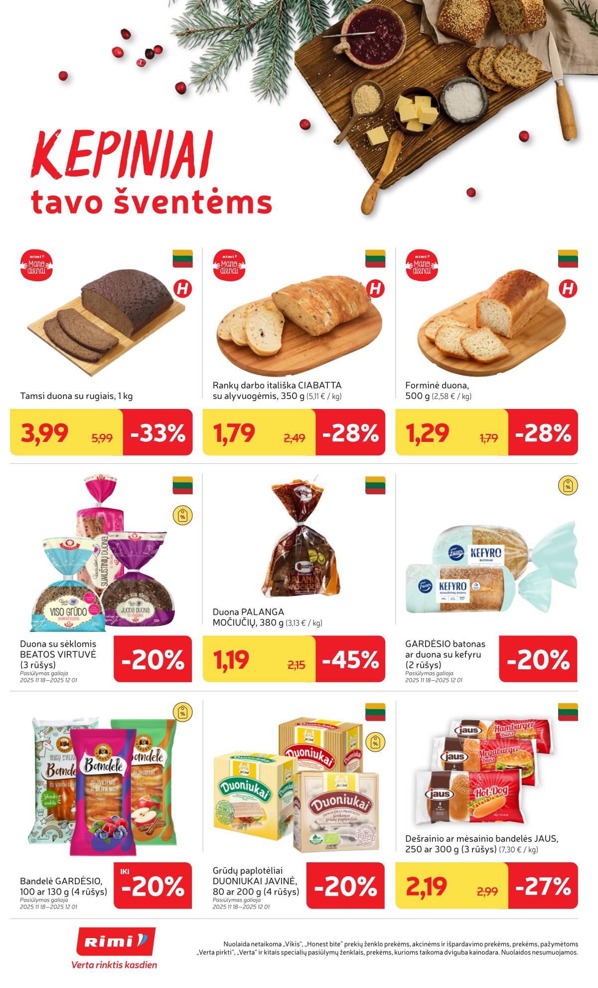 Rimi - RIMI Savaitinis akcijų leidinys | 2025-11-25 - 2025-12-01 18 puslapis