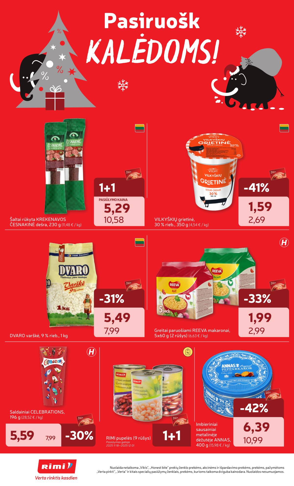 Rimi - RIMI Savaitinis akcijų leidinys | 2025-11-25 - 2025-12-01 2 puslapis