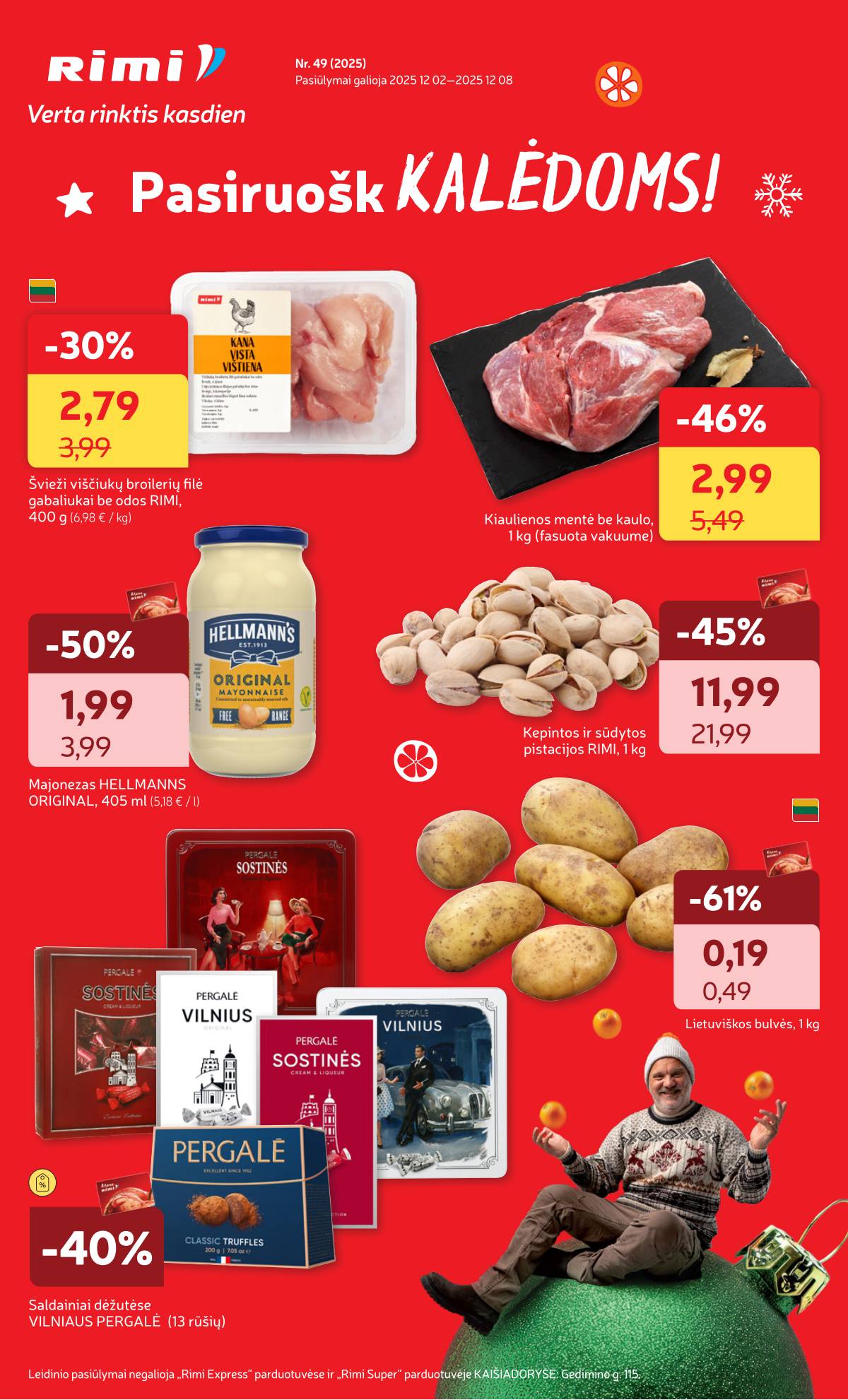 Rimi - RIMI Savaitinis akcijų leidinys | 2025-12-02 - 2025-12-08 1 puslapis