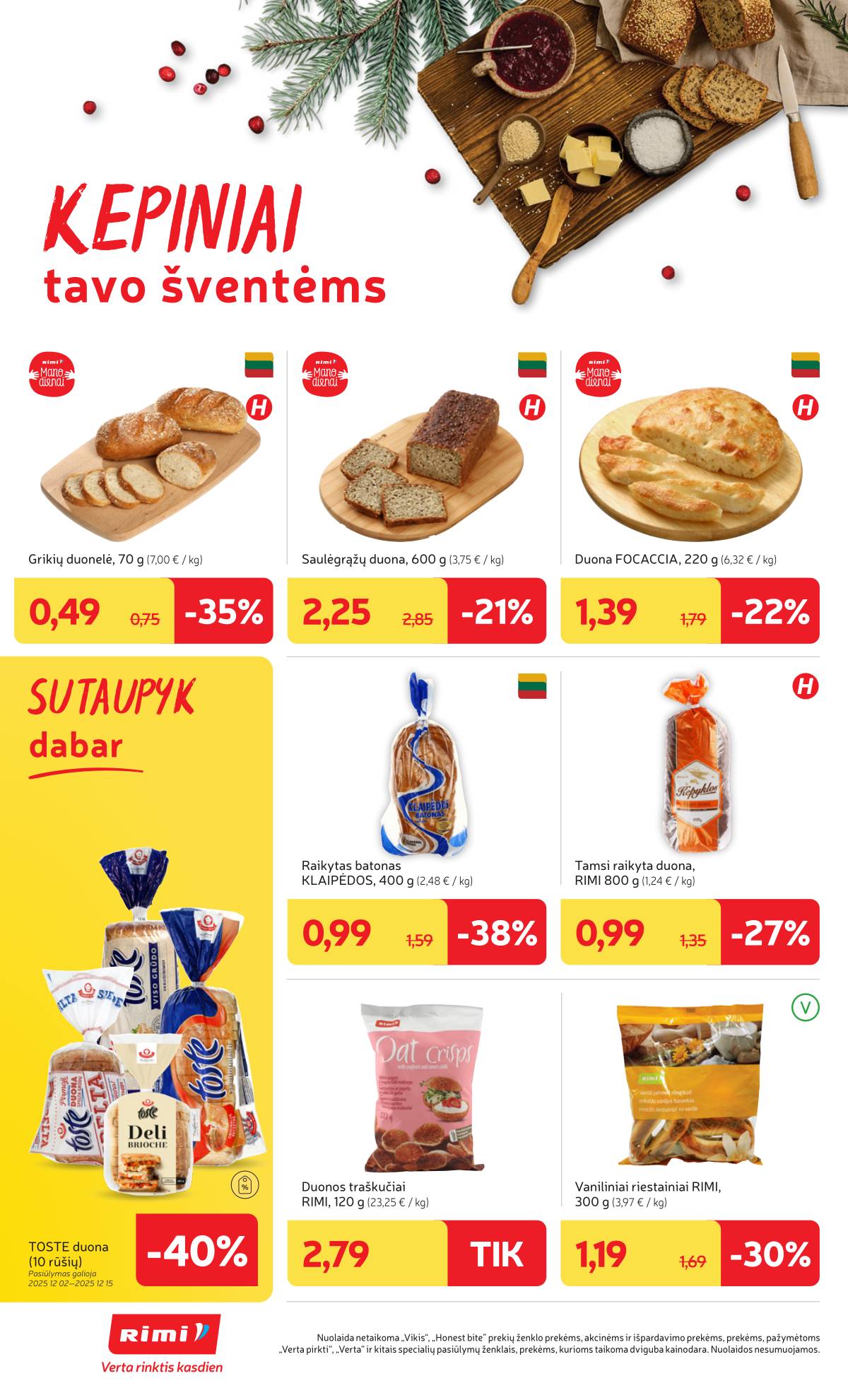 Rimi - RIMI Savaitinis akcijų leidinys | 2025-12-02 - 2025-12-08 16 puslapis