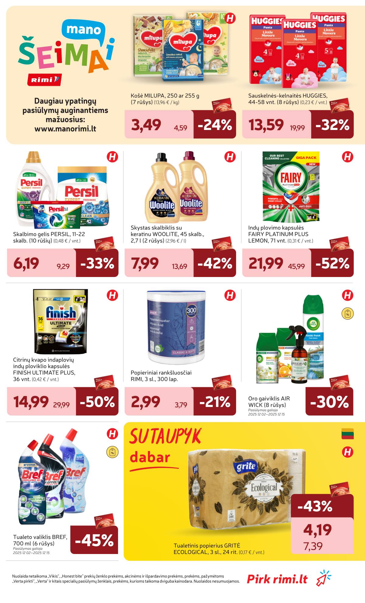 Rimi - RIMI Savaitinis akcijų leidinys | 2025-12-02 - 2025-12-08 33 puslapis