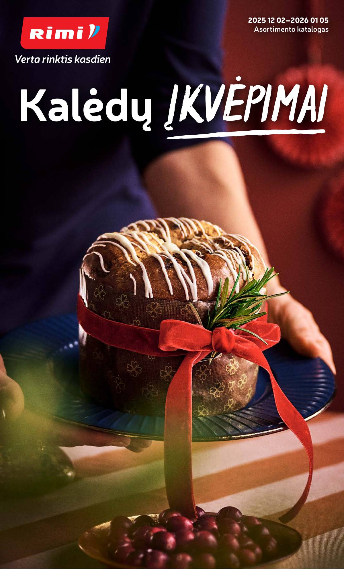 Rimi - Žiemos ŠVENČIŲ maisto prekių katalogas 2025 1 puslapis