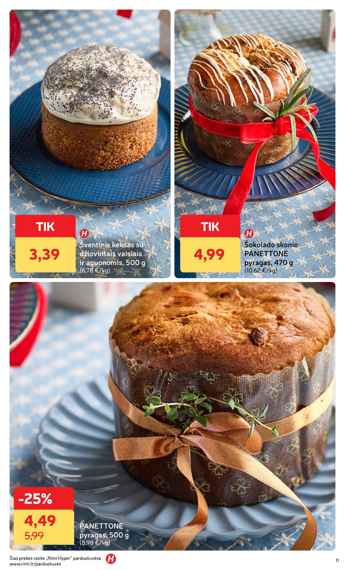 Rimi - Žiemos ŠVENČIŲ maisto prekių katalogas 2025 11 puslapis