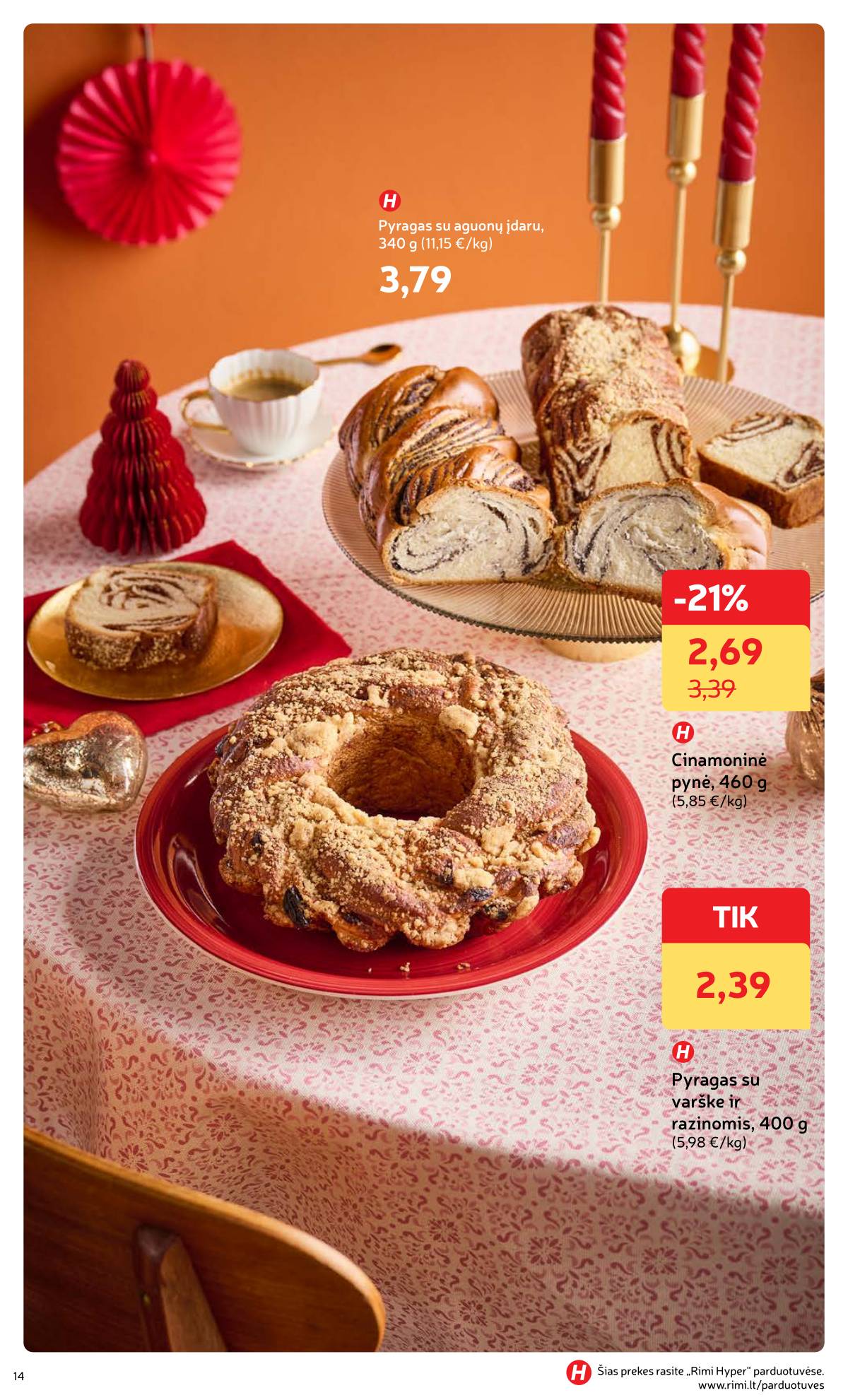 Rimi - Žiemos ŠVENČIŲ maisto prekių katalogas 2025 14 puslapis