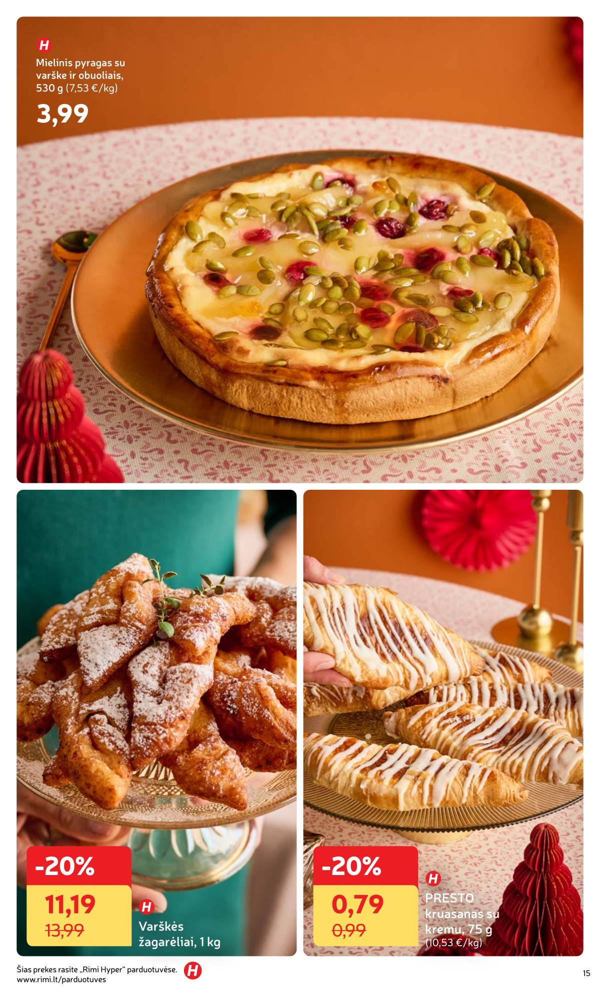 Rimi - Žiemos ŠVENČIŲ maisto prekių katalogas 2025 15 puslapis