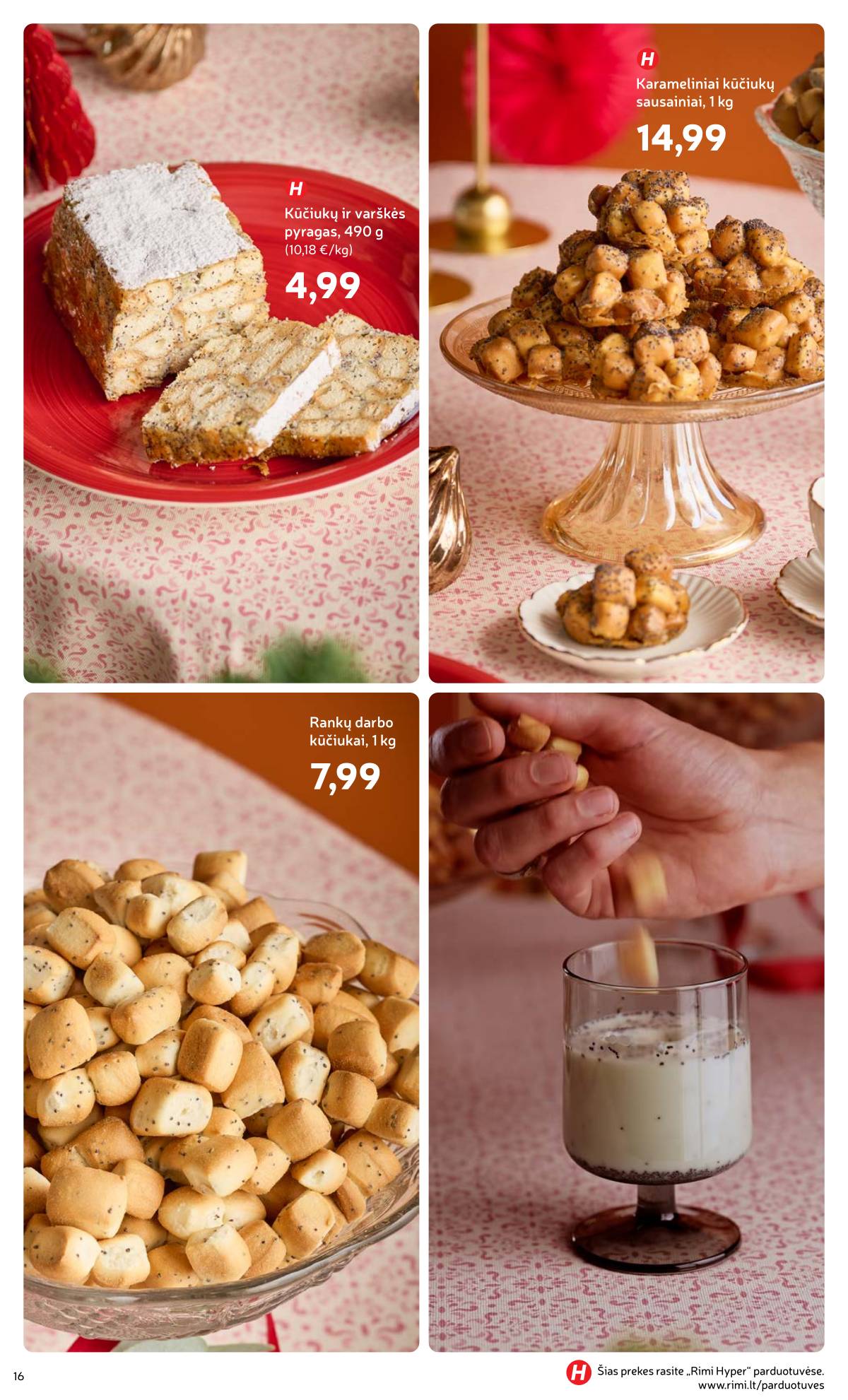 Rimi - Žiemos ŠVENČIŲ maisto prekių katalogas 2025 16 puslapis
