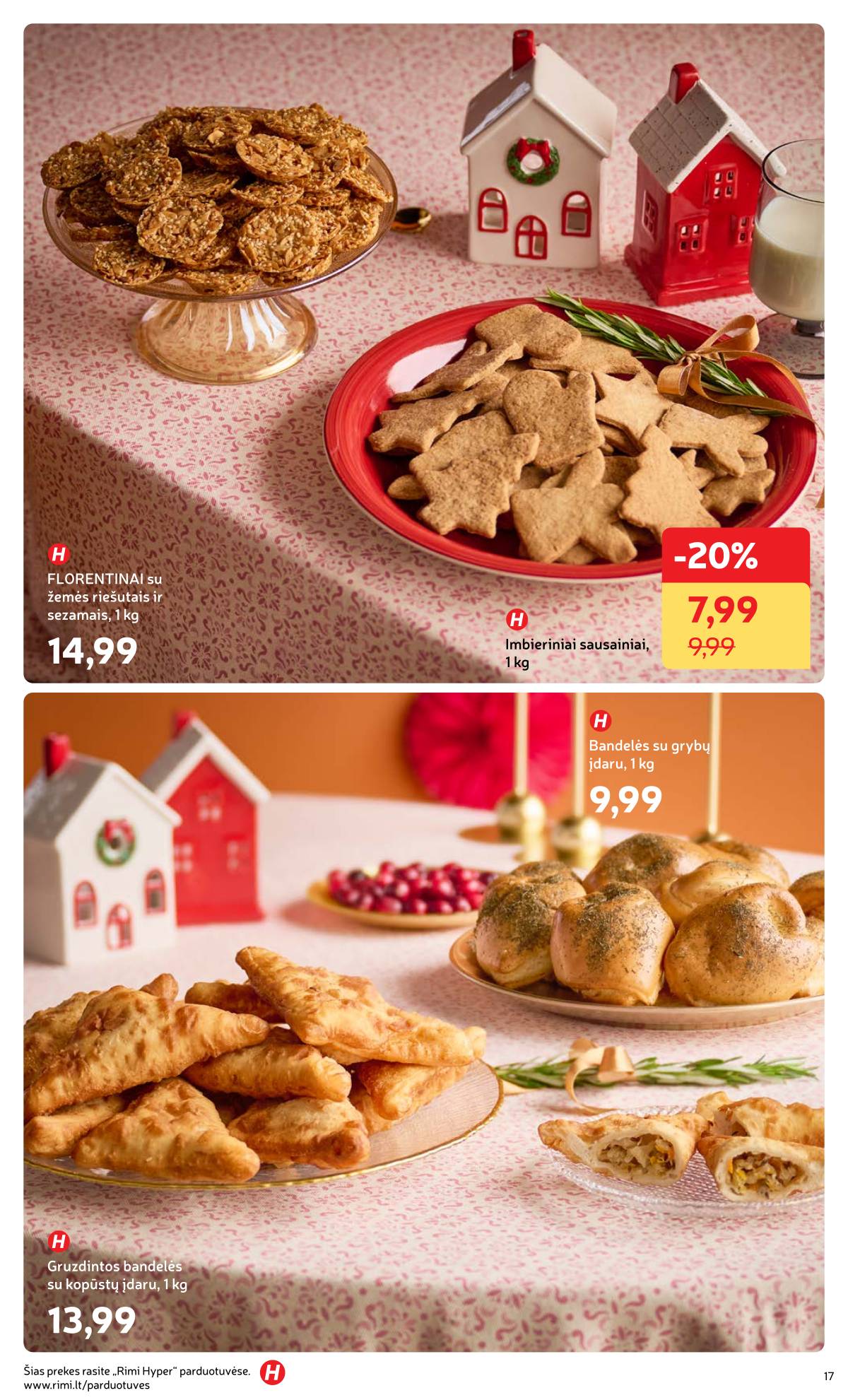 Rimi - Žiemos ŠVENČIŲ maisto prekių katalogas 2025 17 puslapis