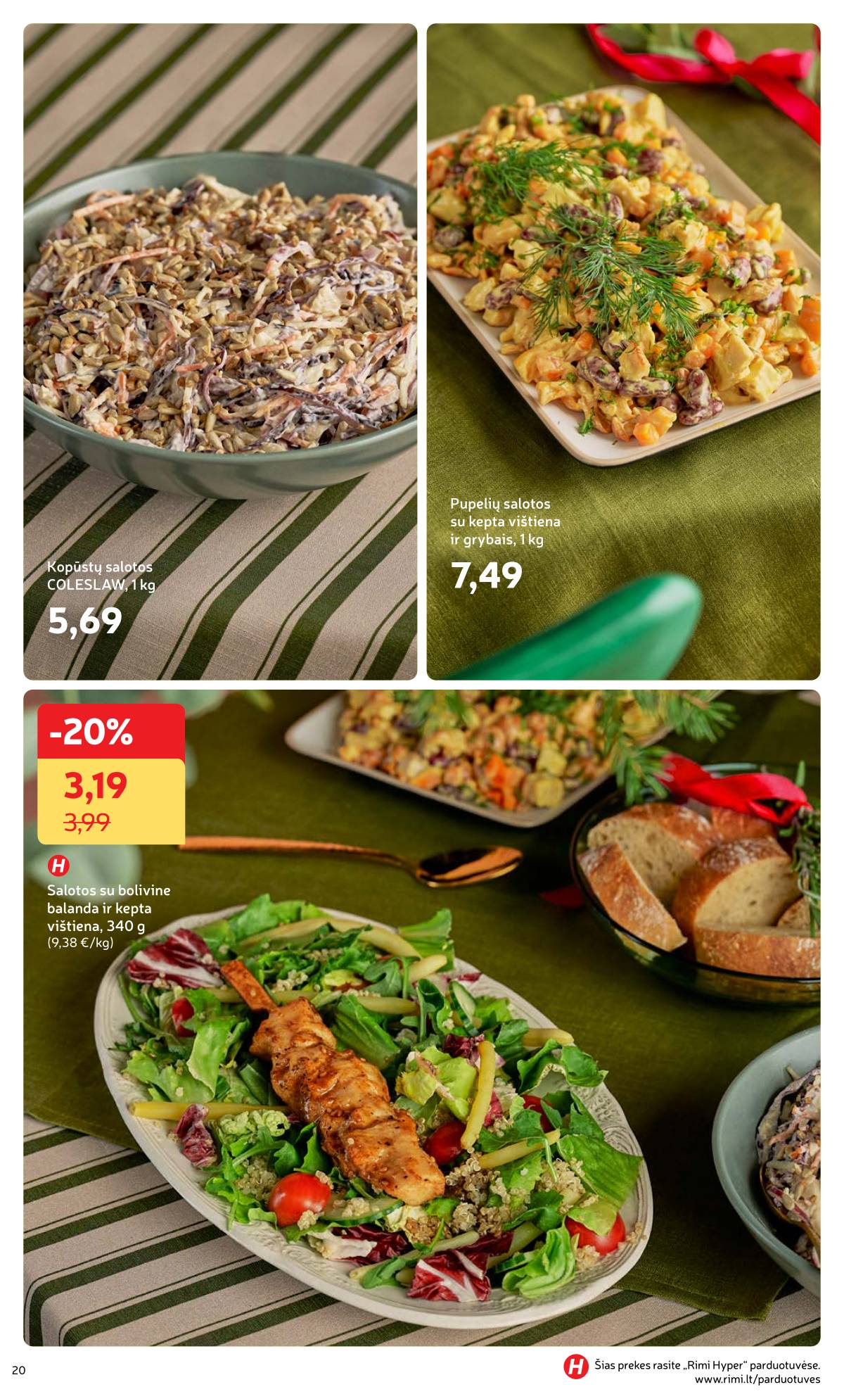 Rimi - Žiemos ŠVENČIŲ maisto prekių katalogas 2025 20 puslapis