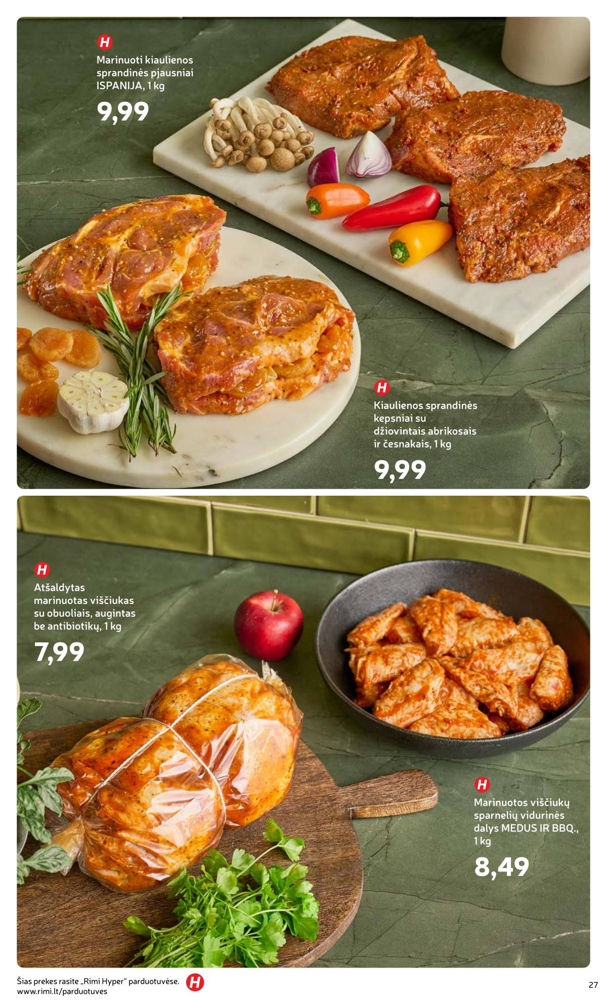 Rimi - Žiemos ŠVENČIŲ maisto prekių katalogas 2025 27 puslapis