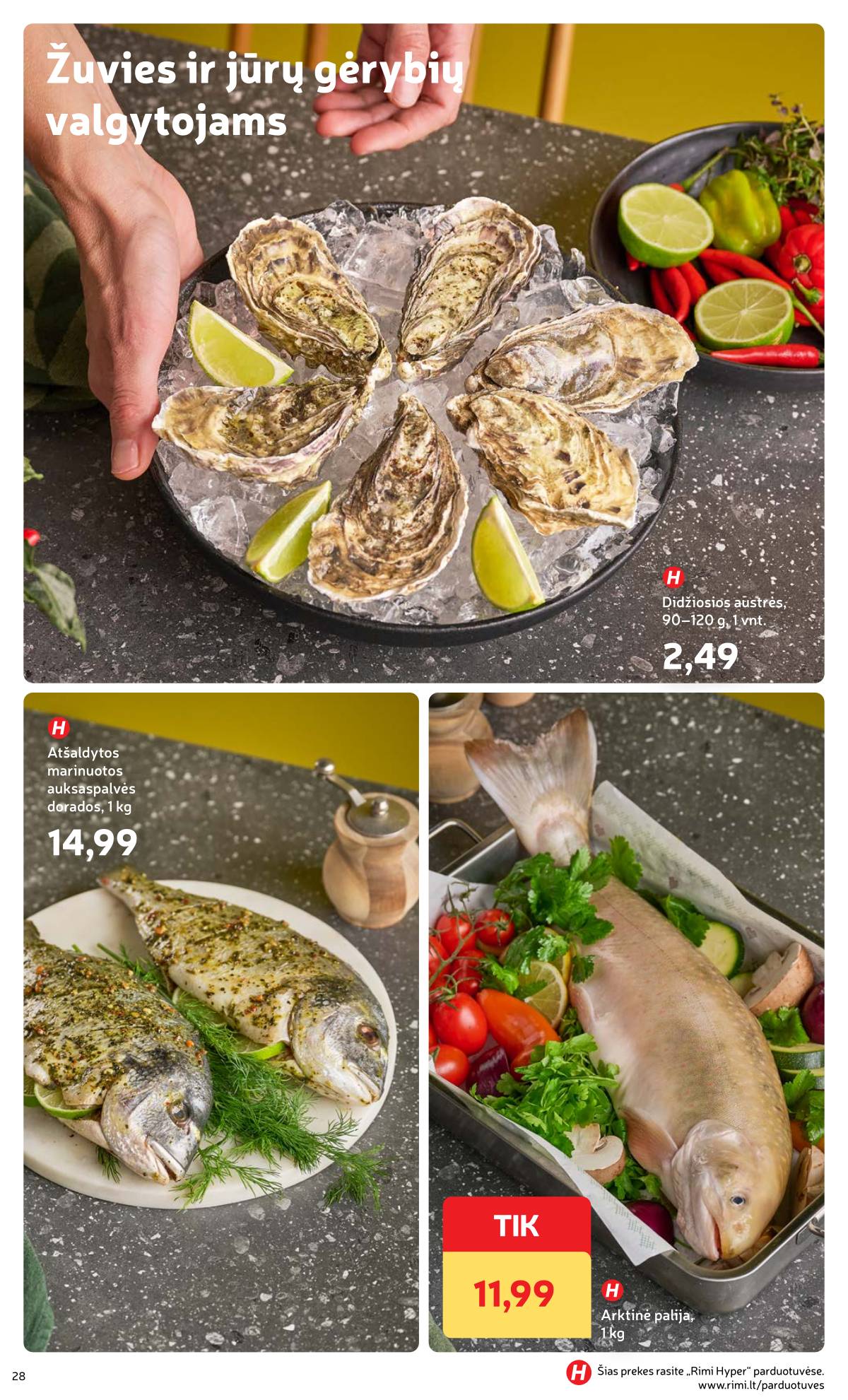 Rimi - Žiemos ŠVENČIŲ maisto prekių katalogas 2025 28 puslapis
