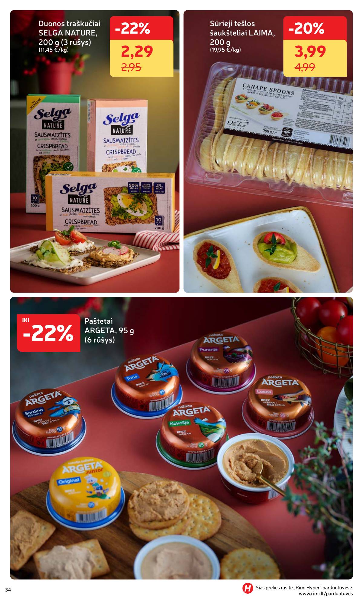 Rimi - Žiemos ŠVENČIŲ maisto prekių katalogas 2025 34 puslapis