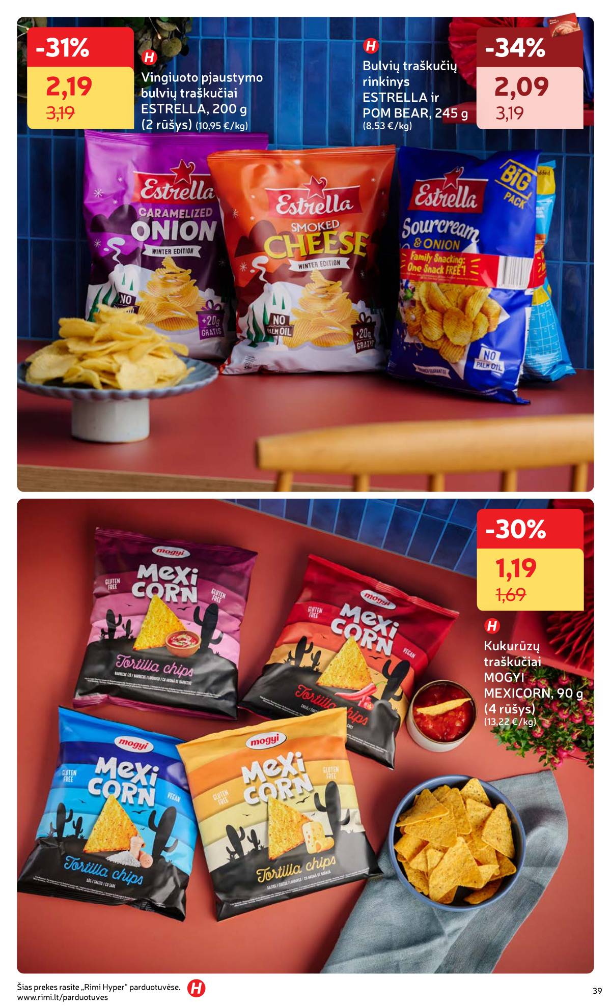 Rimi - Žiemos ŠVENČIŲ maisto prekių katalogas 2025 39 puslapis