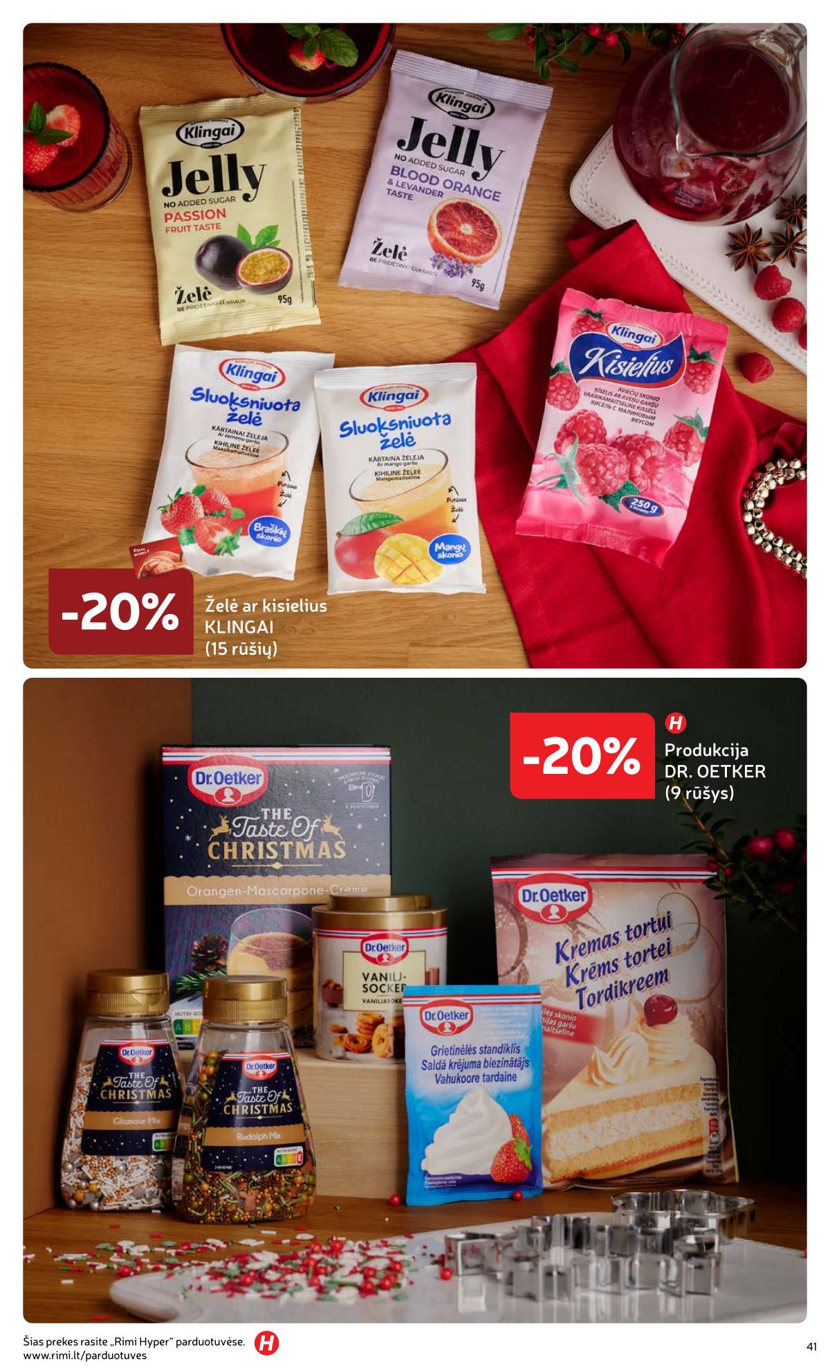 Rimi - Žiemos ŠVENČIŲ maisto prekių katalogas 2025 41 puslapis