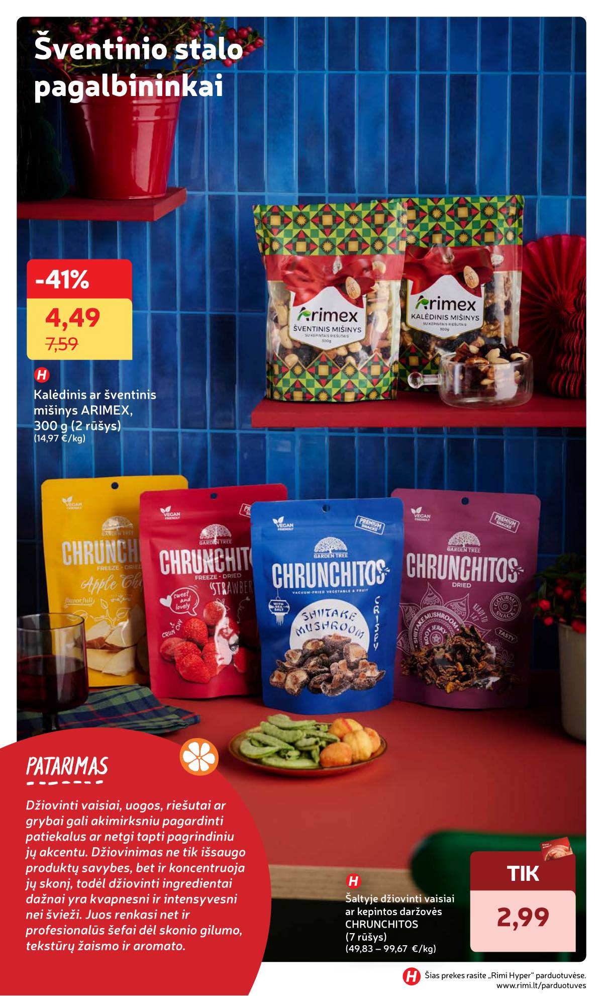 Rimi - Žiemos ŠVENČIŲ maisto prekių katalogas 2025 46 puslapis