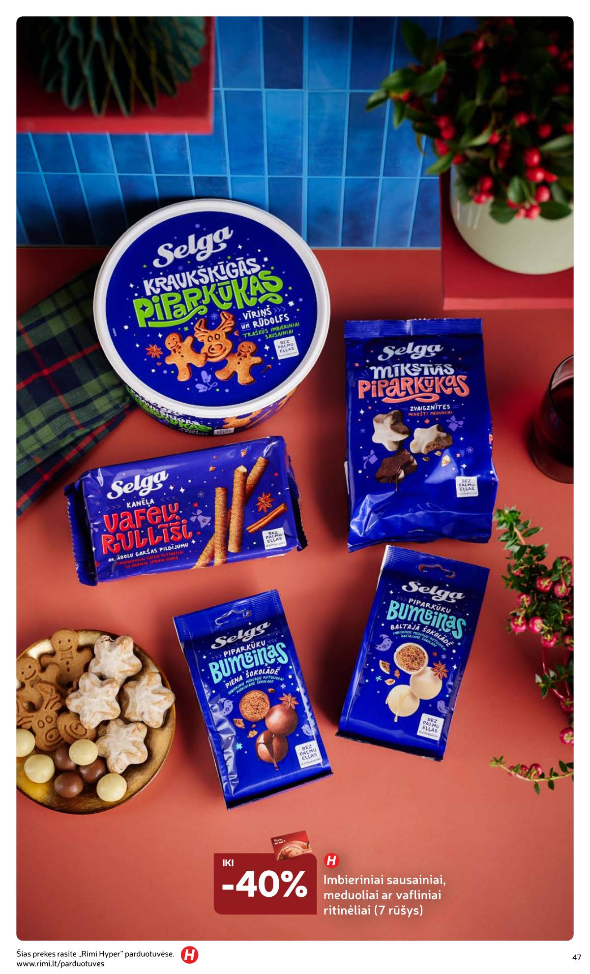 Rimi - Žiemos ŠVENČIŲ maisto prekių katalogas 2025 47 puslapis