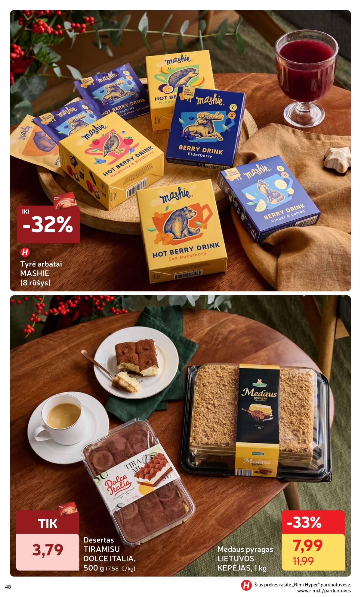 Rimi - Žiemos ŠVENČIŲ maisto prekių katalogas 2025 48 puslapis