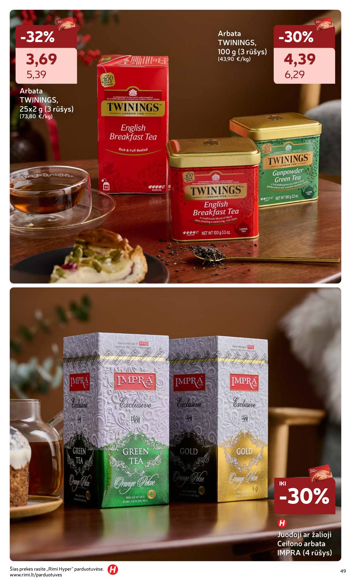 Rimi - Žiemos ŠVENČIŲ maisto prekių katalogas 2025 49 puslapis