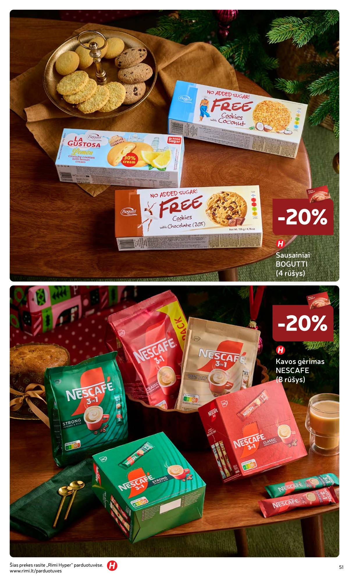 Rimi - Žiemos ŠVENČIŲ maisto prekių katalogas 2025 51 puslapis