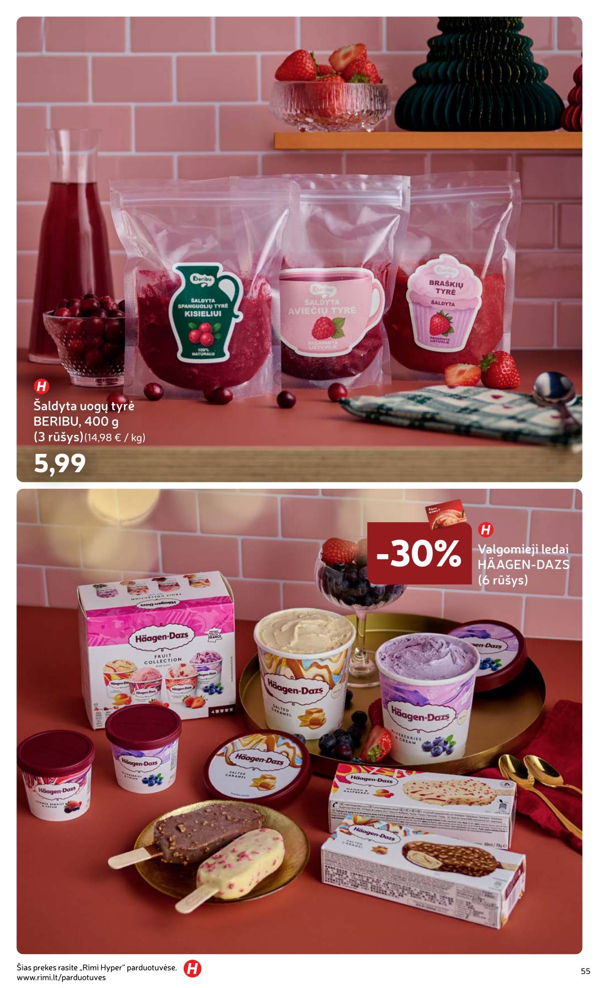 Rimi - Žiemos ŠVENČIŲ maisto prekių katalogas 2025 55 puslapis