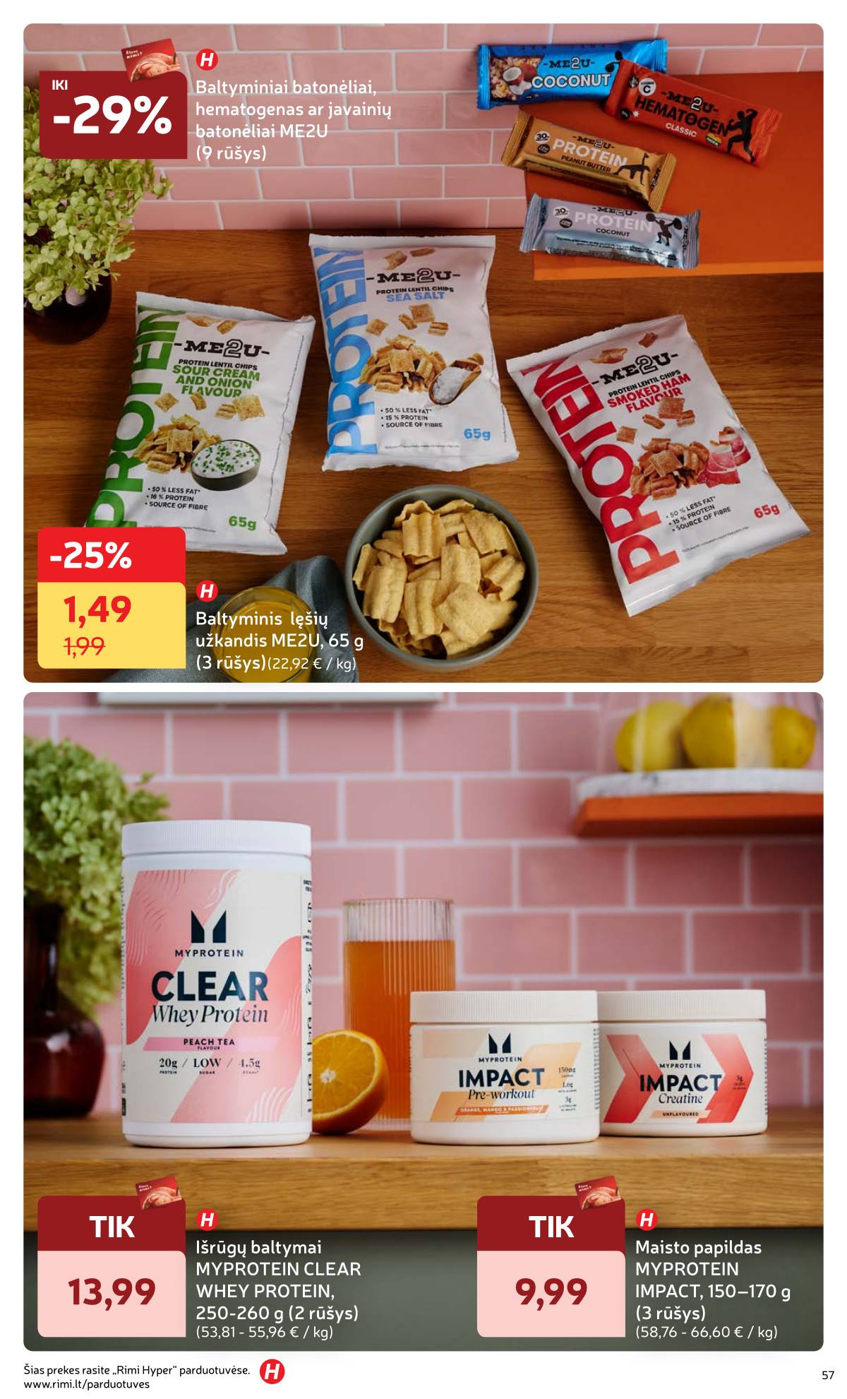 Rimi - Žiemos ŠVENČIŲ maisto prekių katalogas 2025 57 puslapis