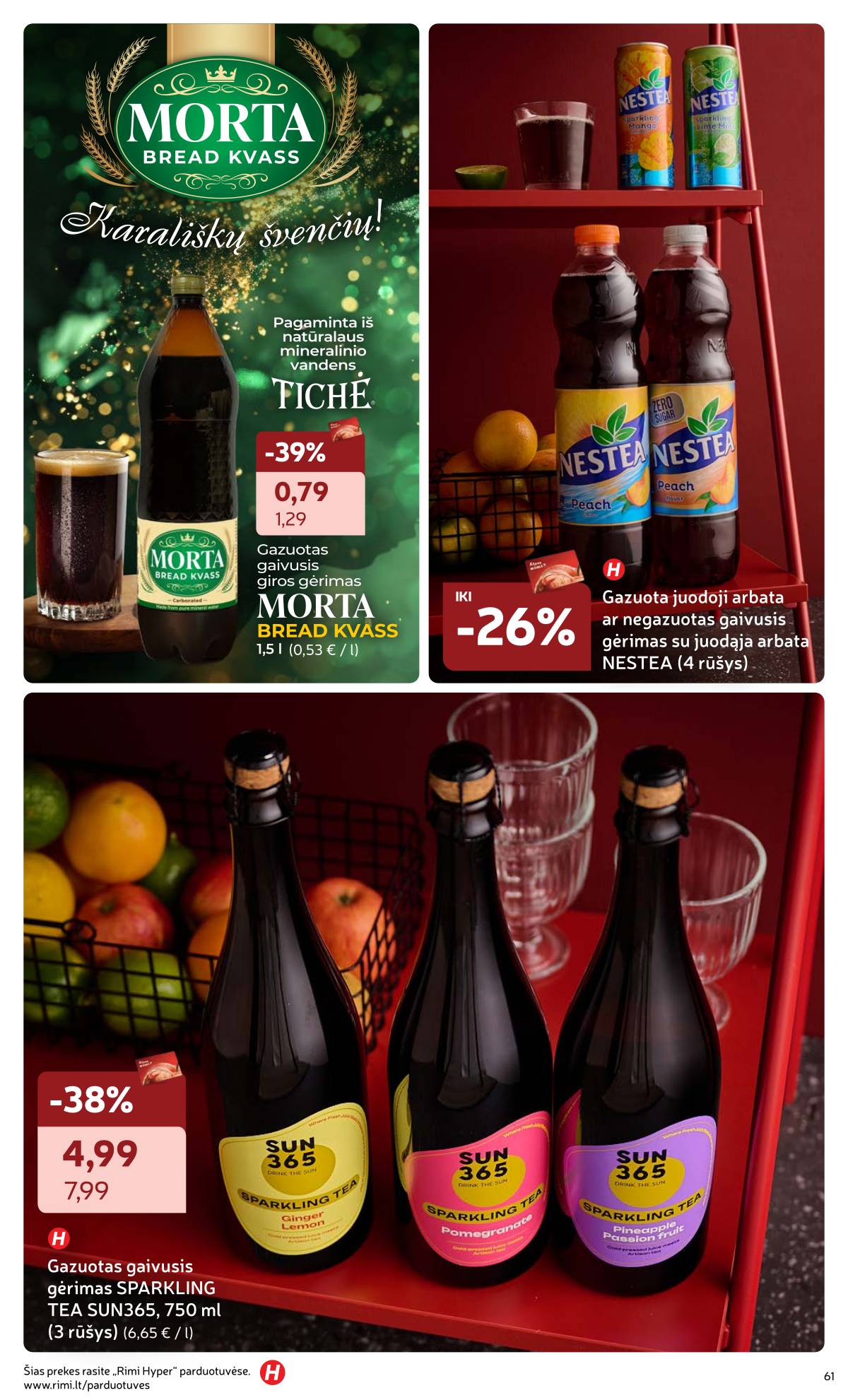 Rimi - Žiemos ŠVENČIŲ maisto prekių katalogas 2025 61 puslapis